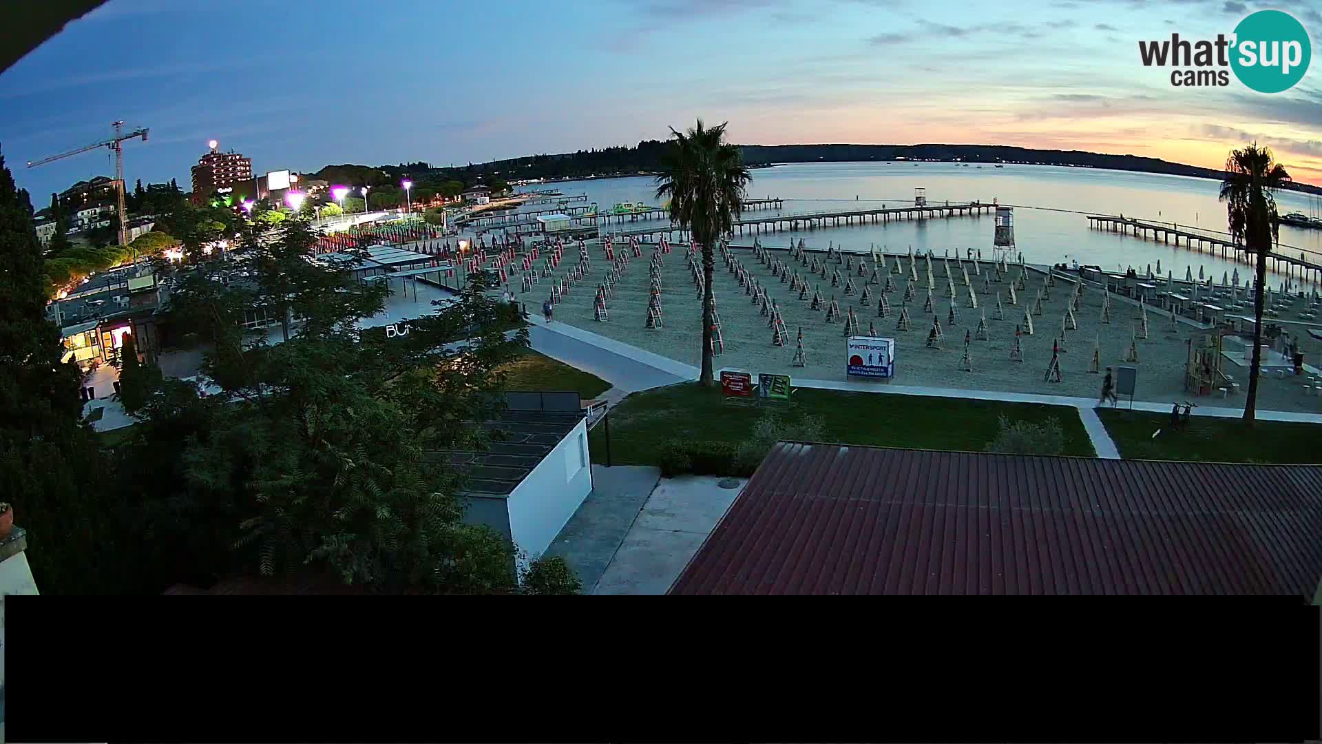 Webcam live Playa Portorož – Caffe Karamela