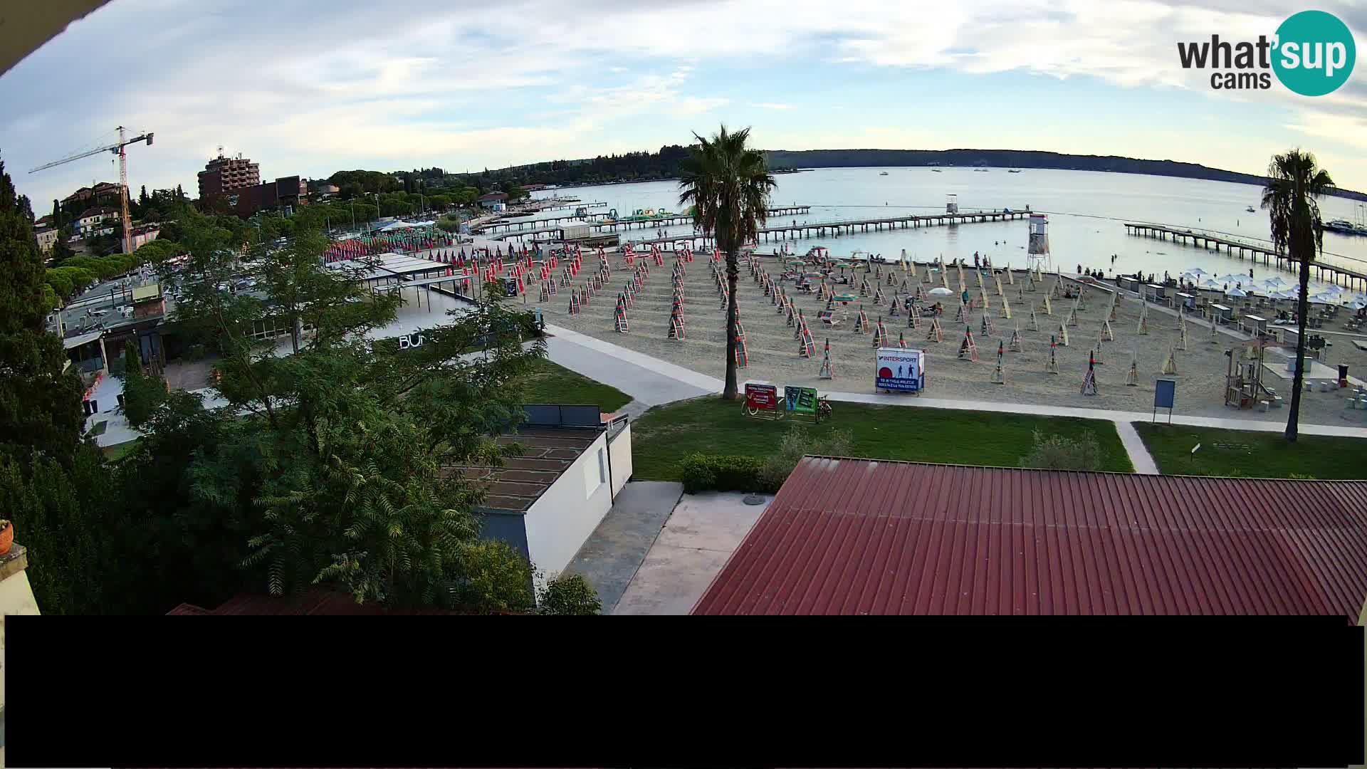 Plage Portorož live cam