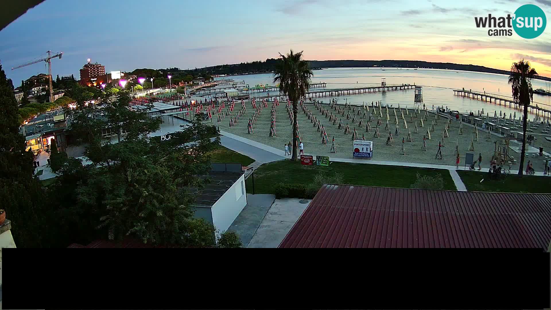 Spiaggia di Portorose live webcam