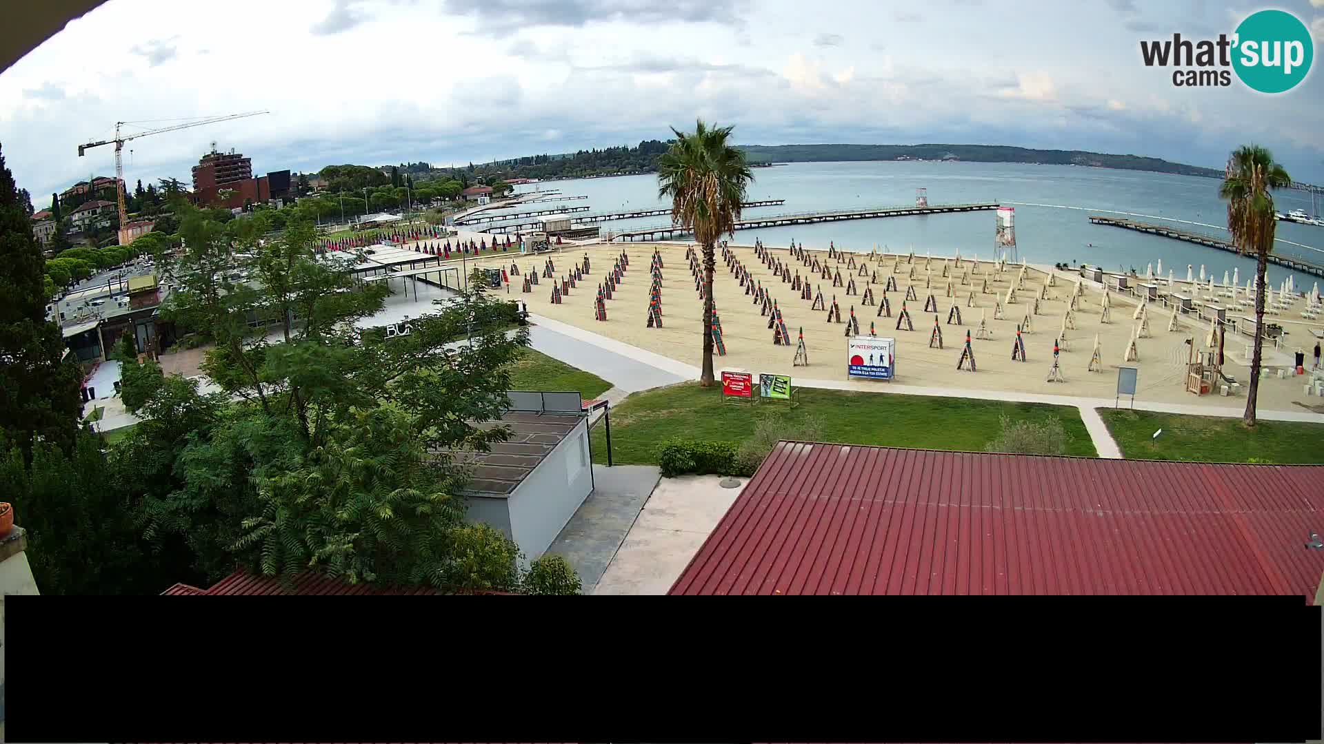 Playa Portorož camera en vivo