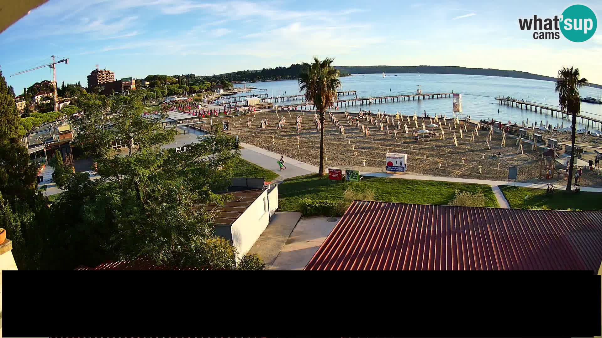 Spiaggia di Portorose live webcam