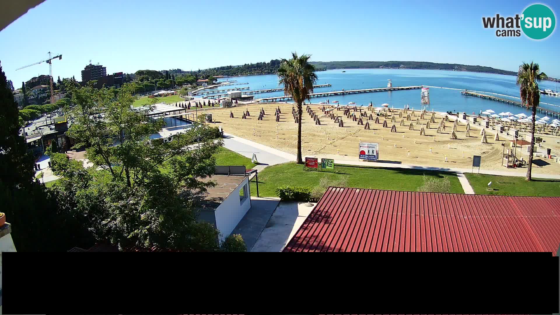 Plage Portorož live cam
