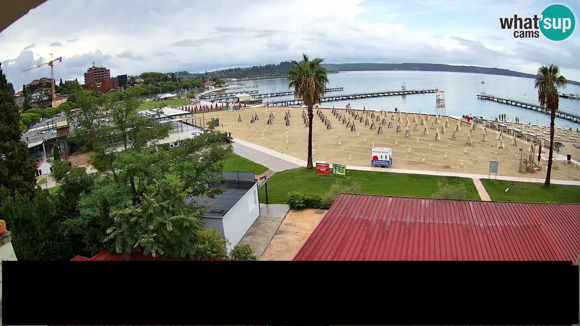 Playa Portorož camera en vivo