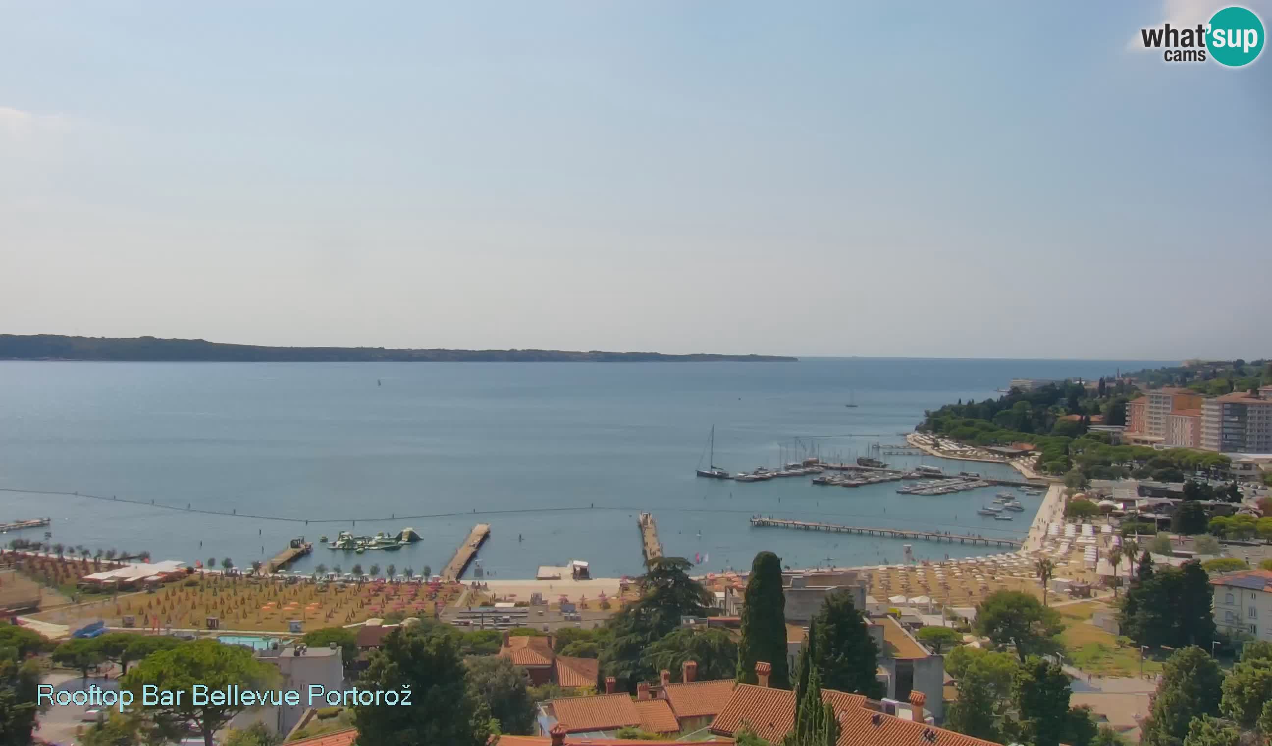 Webcam Portoroz beach - View from Karamela beach bar