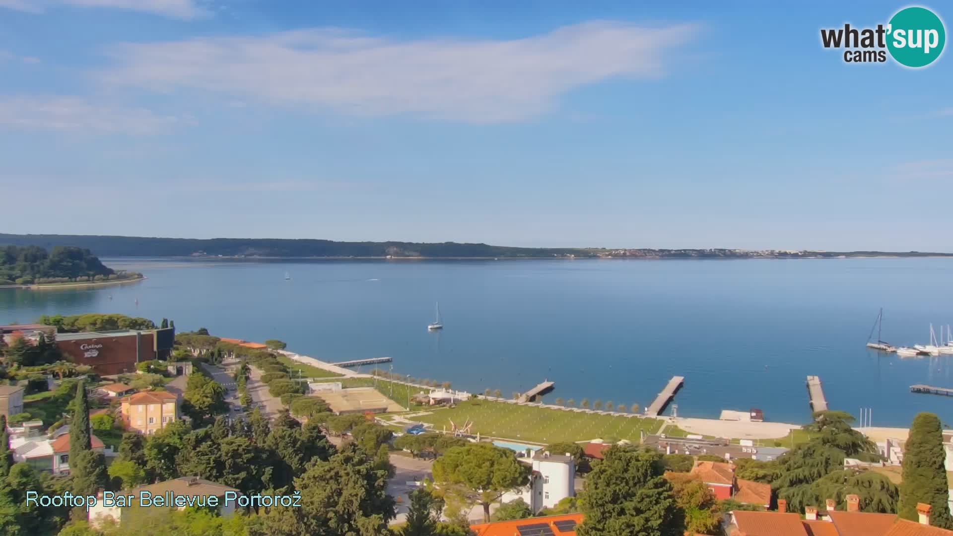 Portorož web kamera – pogled sa Villa Bellevue