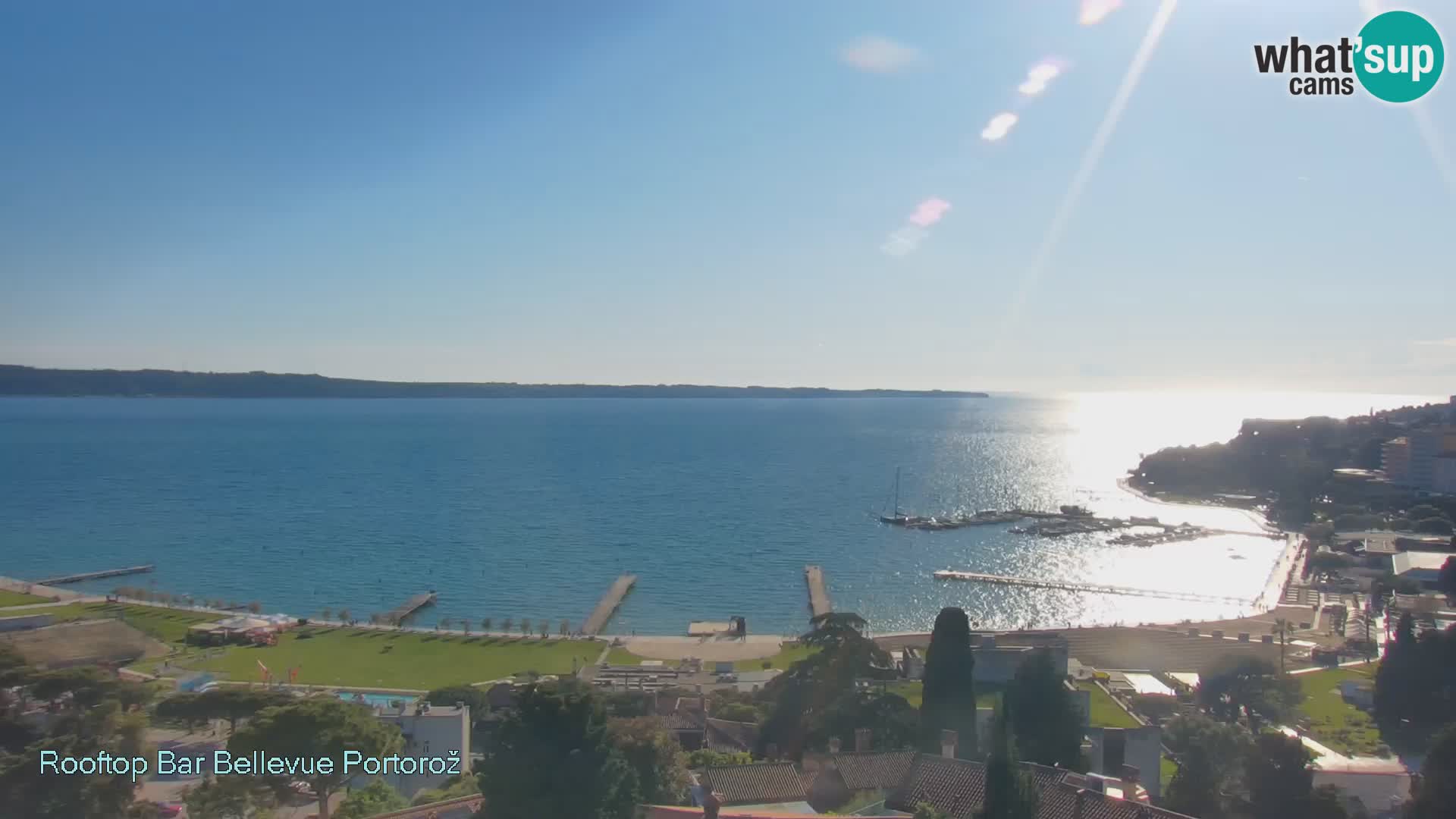 Portorož web kamera – pogled sa Villa Bellevue