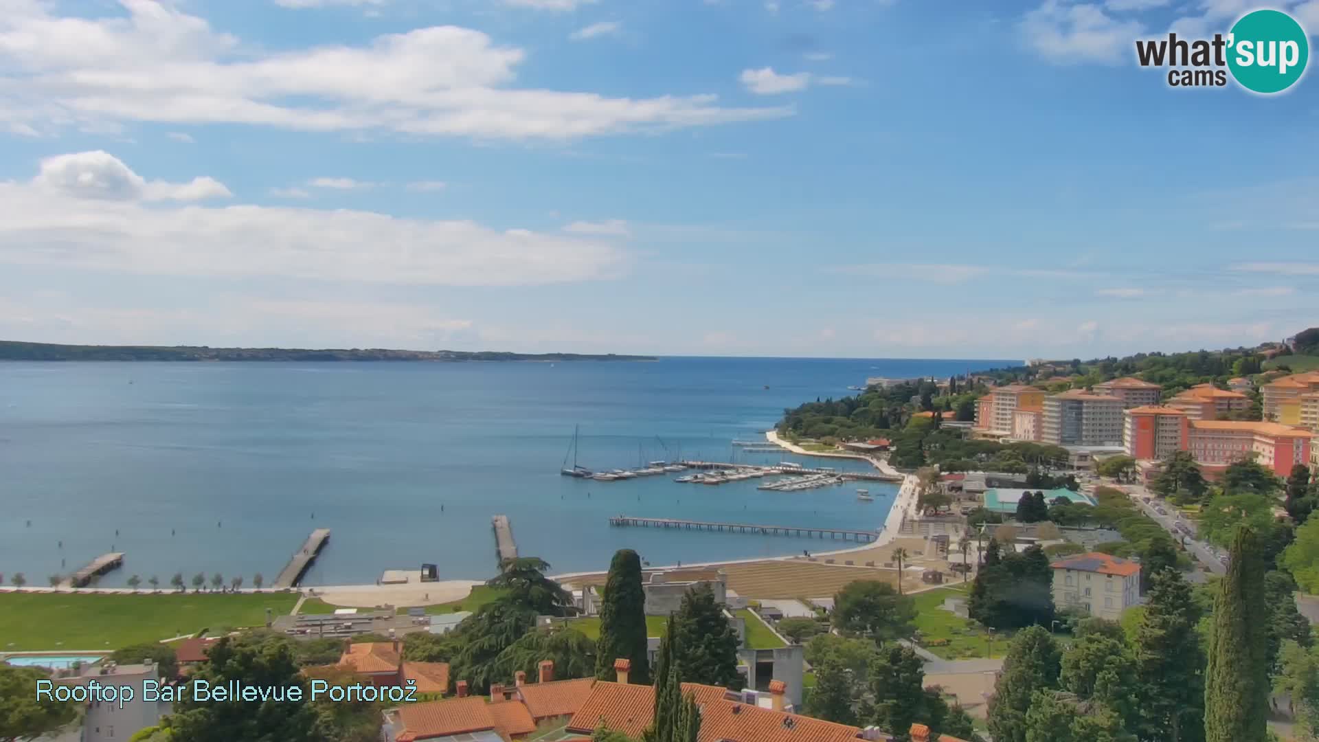 Live webcam Portorož – Panorama dalla Villa Bellevue