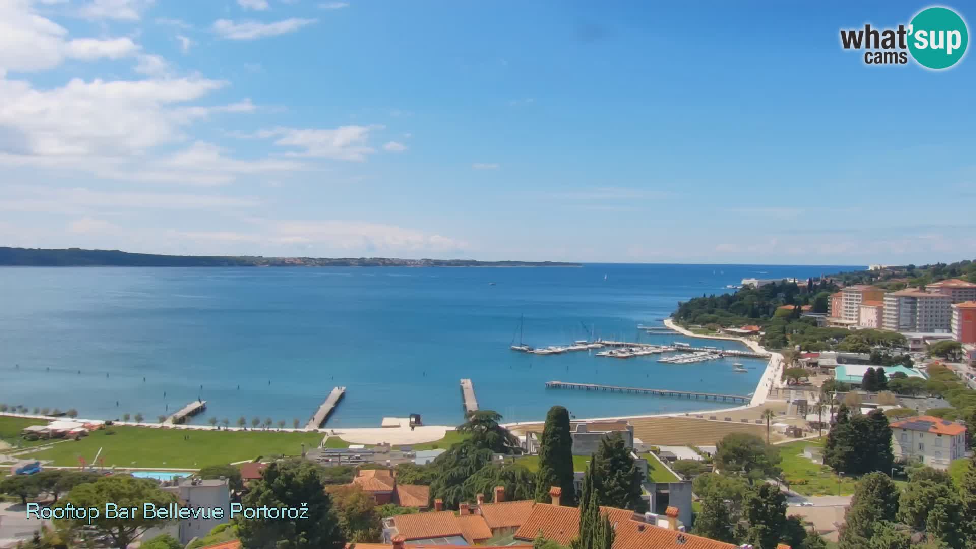 Panorama webcam Portorož – view from Villa Bellevue