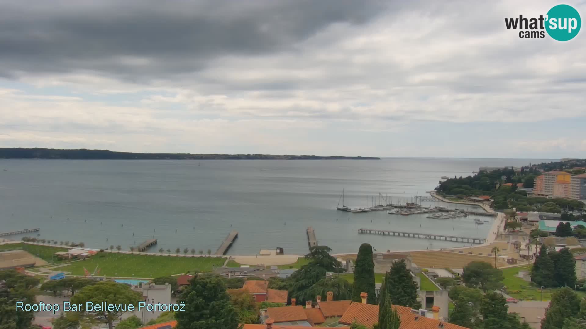 Portorož camera en vivo – Panorama Villa Bellevue