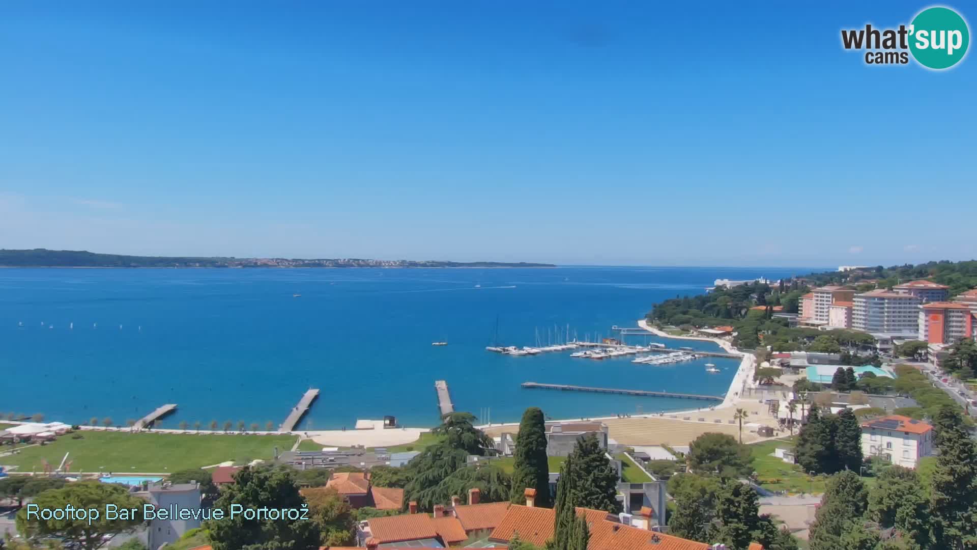 Live webcam Portorož – Panorama dalla Villa Bellevue