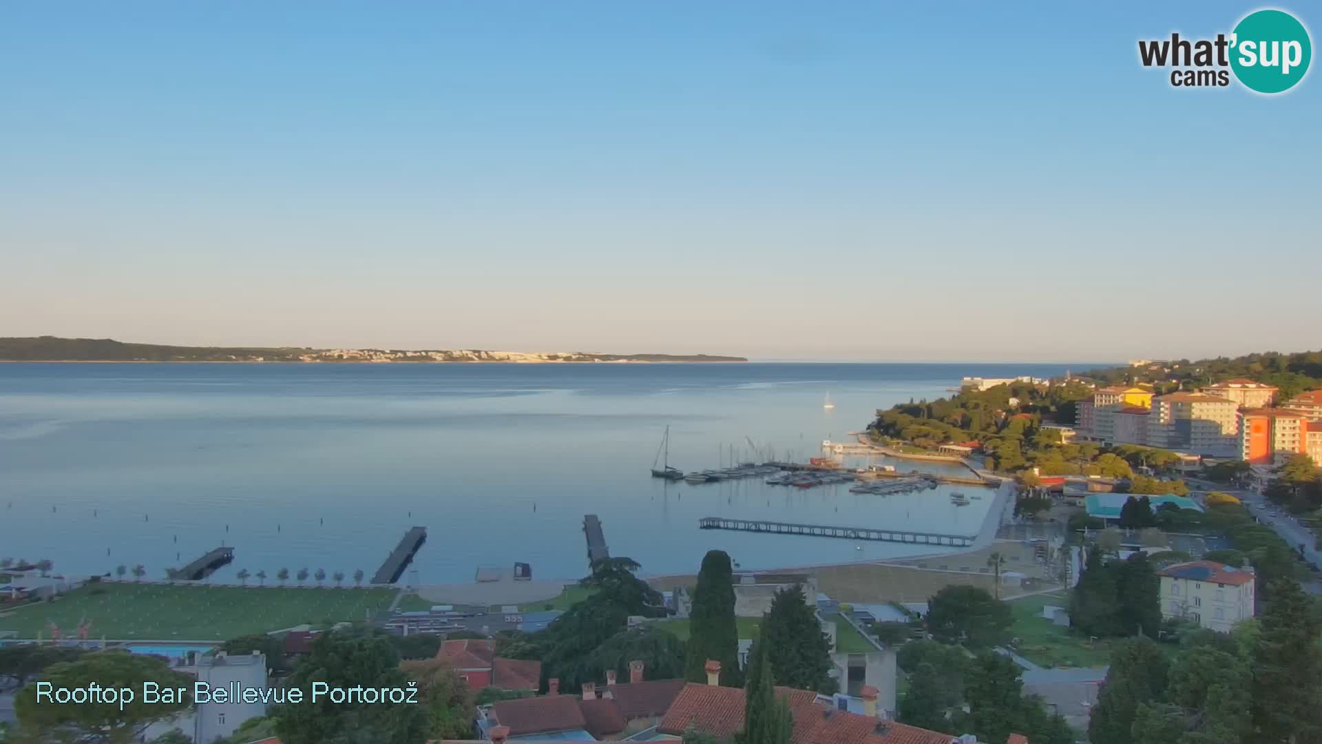 Portorož web kamera – pogled sa Villa Bellevue