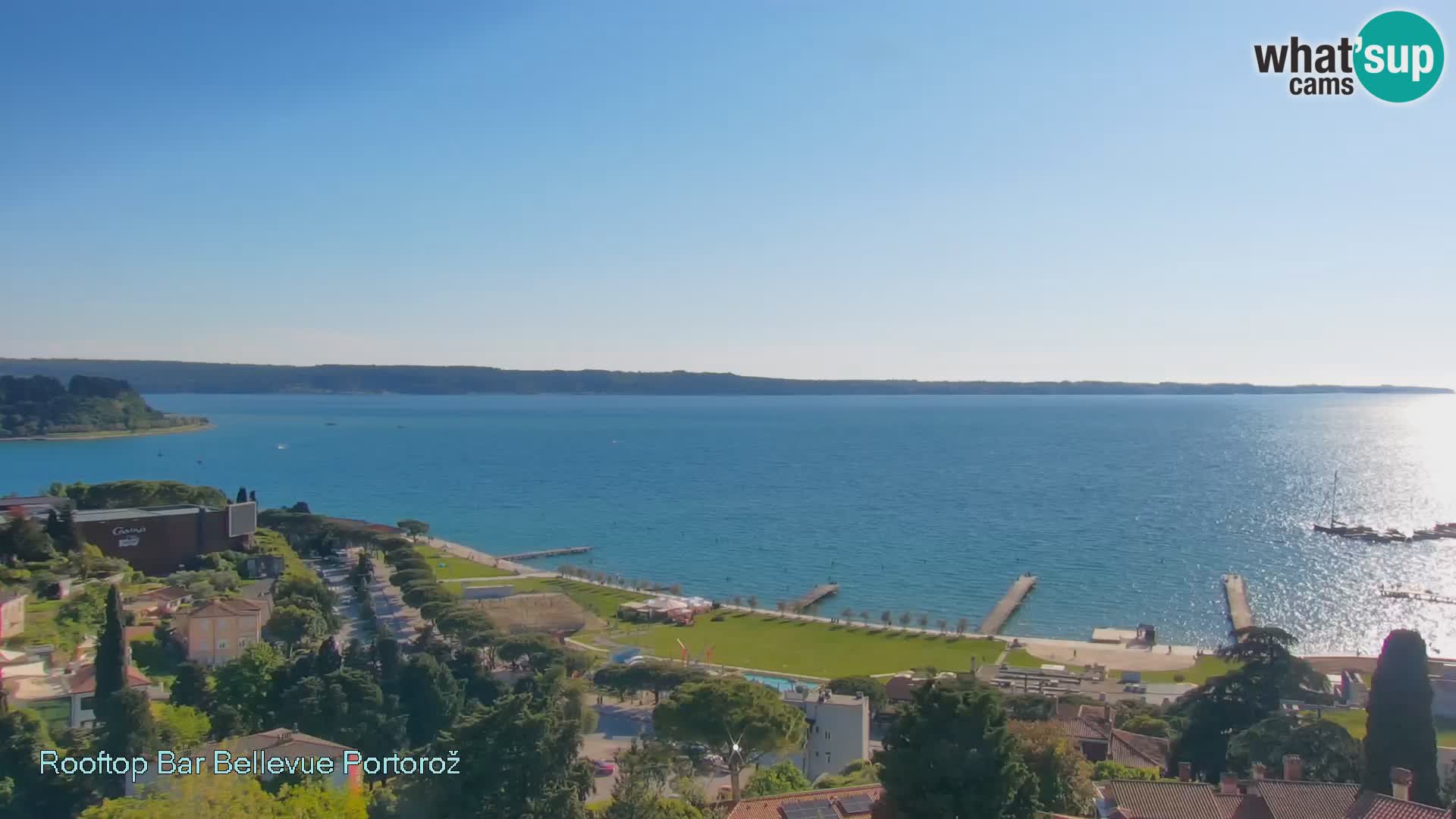 Portorož camera en vivo – Panorama Villa Bellevue