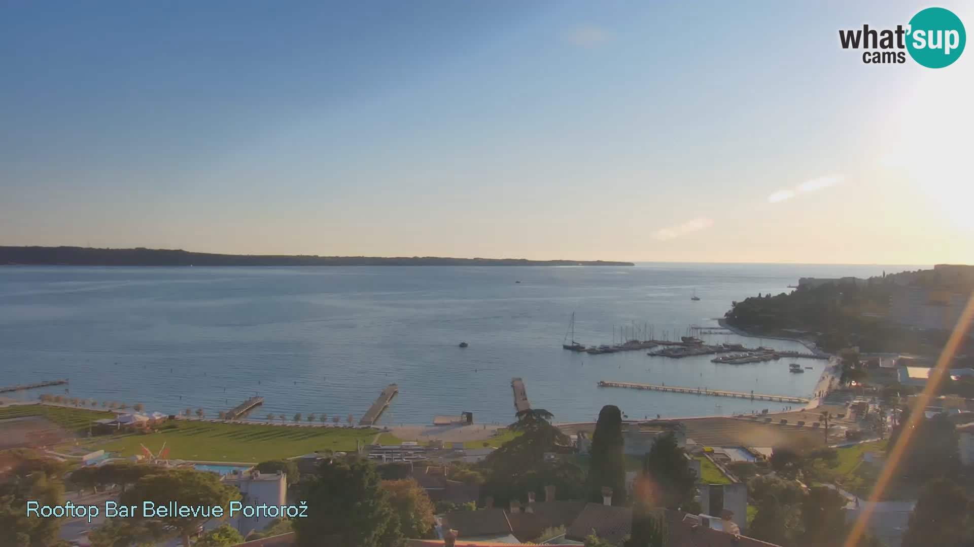 Portorož camera en vivo – Panorama Villa Bellevue