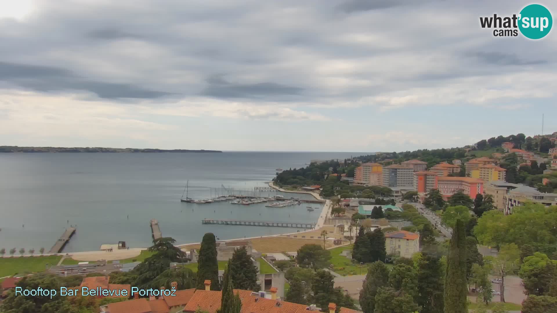 Live webcam Portorož – Panorama dalla Villa Bellevue