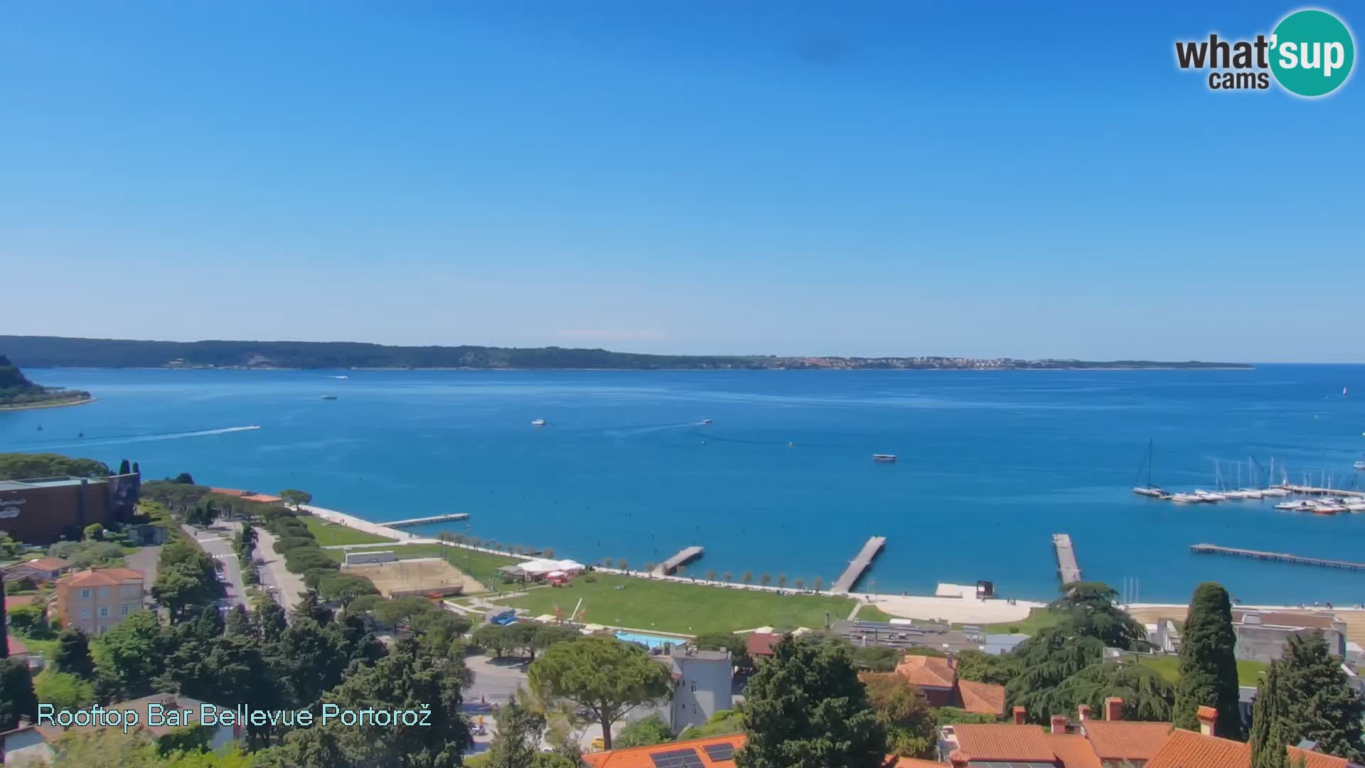 Panorama webcam Portorož – view from Villa Bellevue