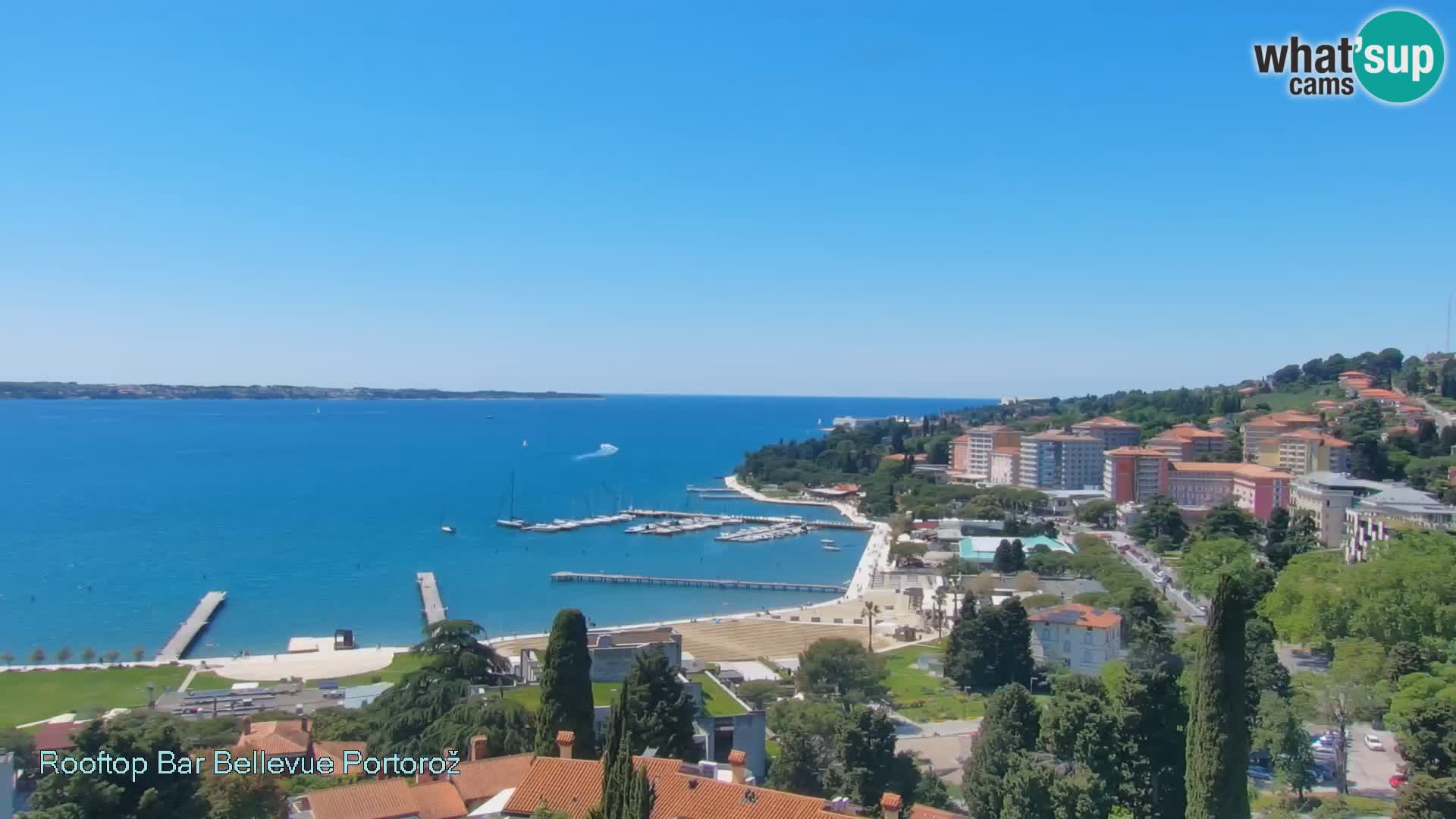 Panorama webcam Portorož – view from Villa Bellevue
