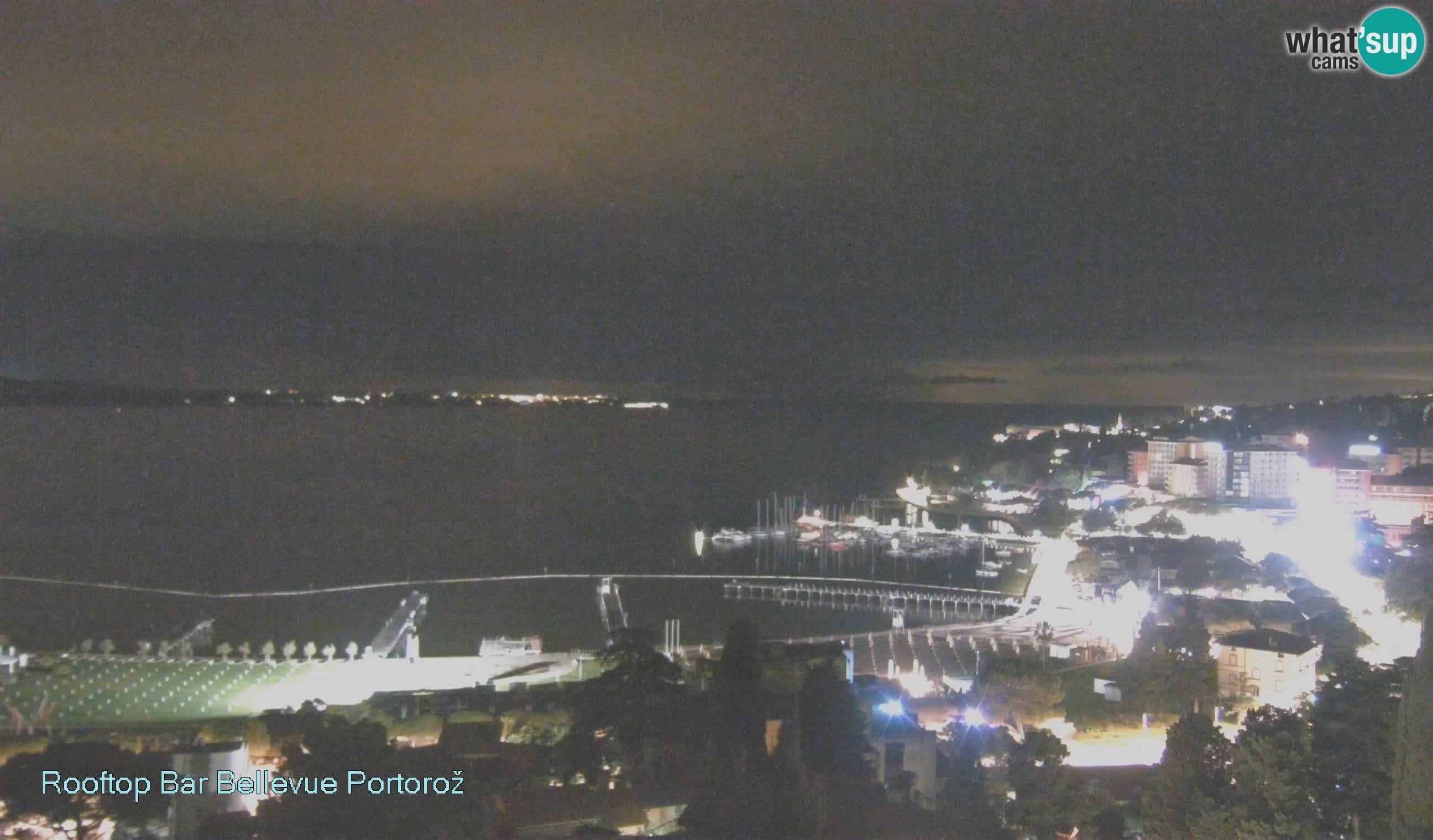 Portorož spletna kamera – pogled z Villa Bellevue