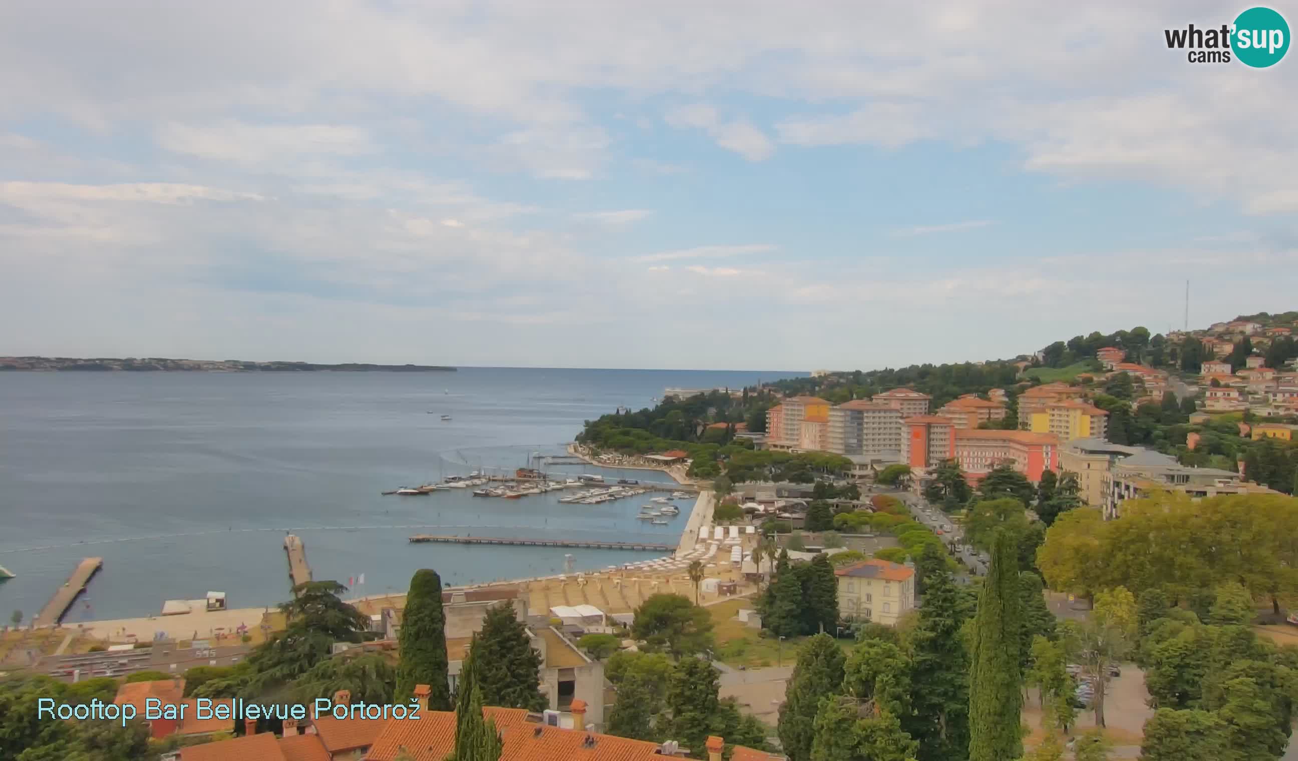 Portorož camera en vivo – Panorama Villa Bellevue