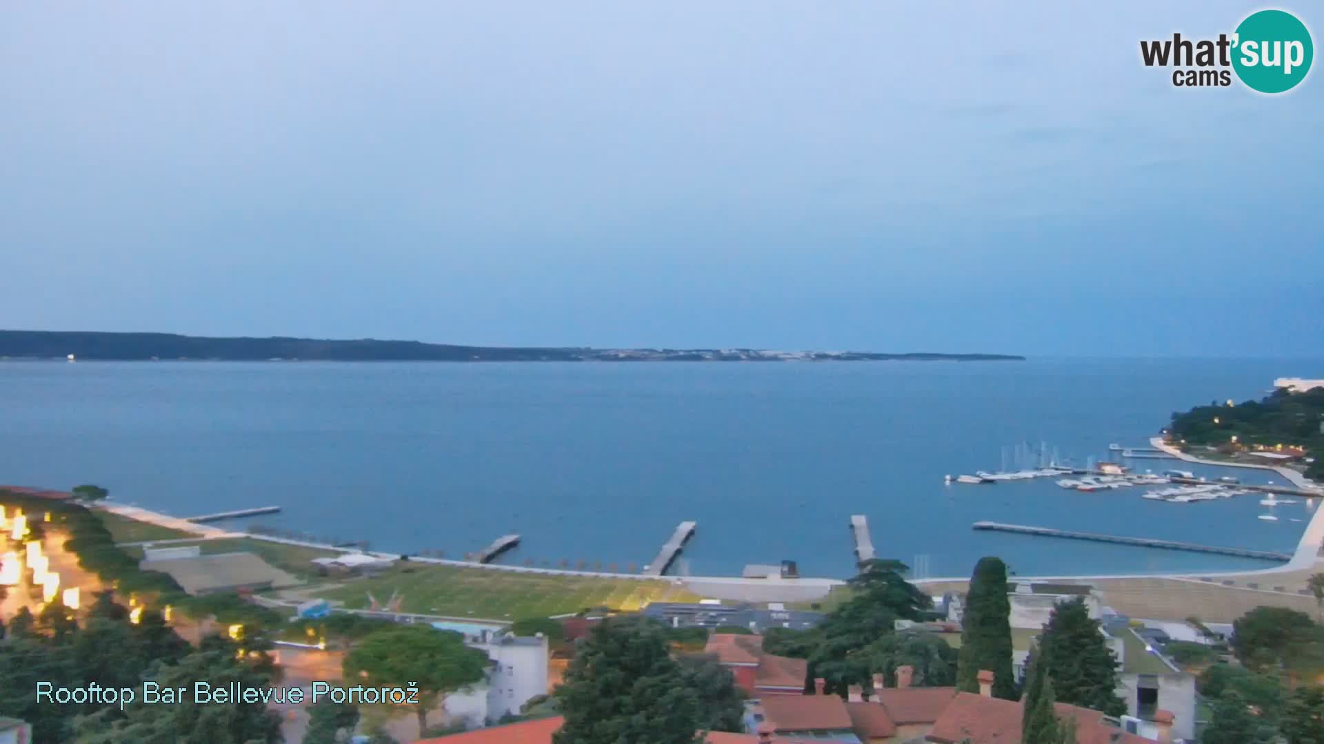 Live webcam Portorož – Panorama dalla Villa Bellevue