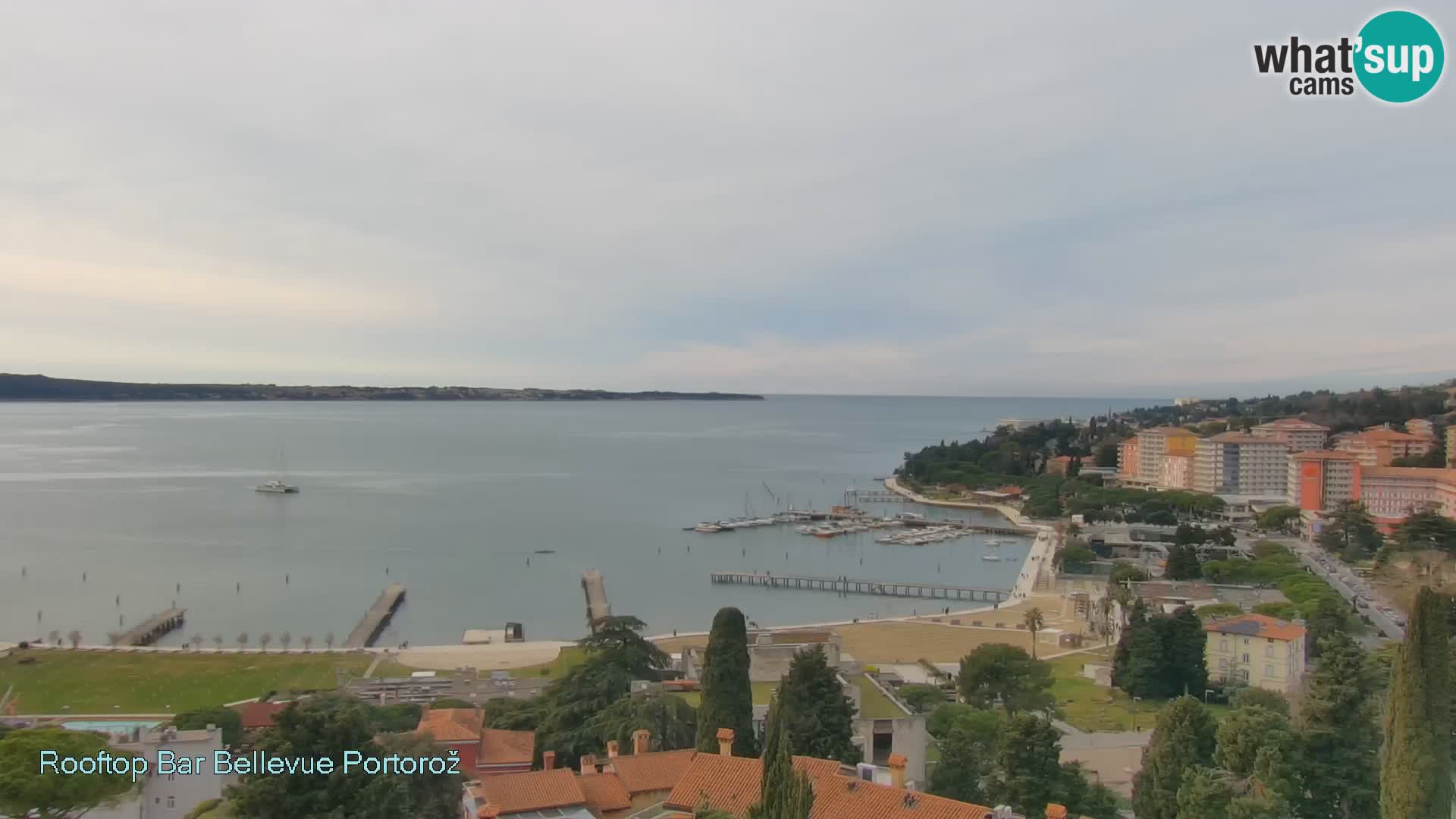 Live webcam Portorož – Panorama dalla Villa Bellevue