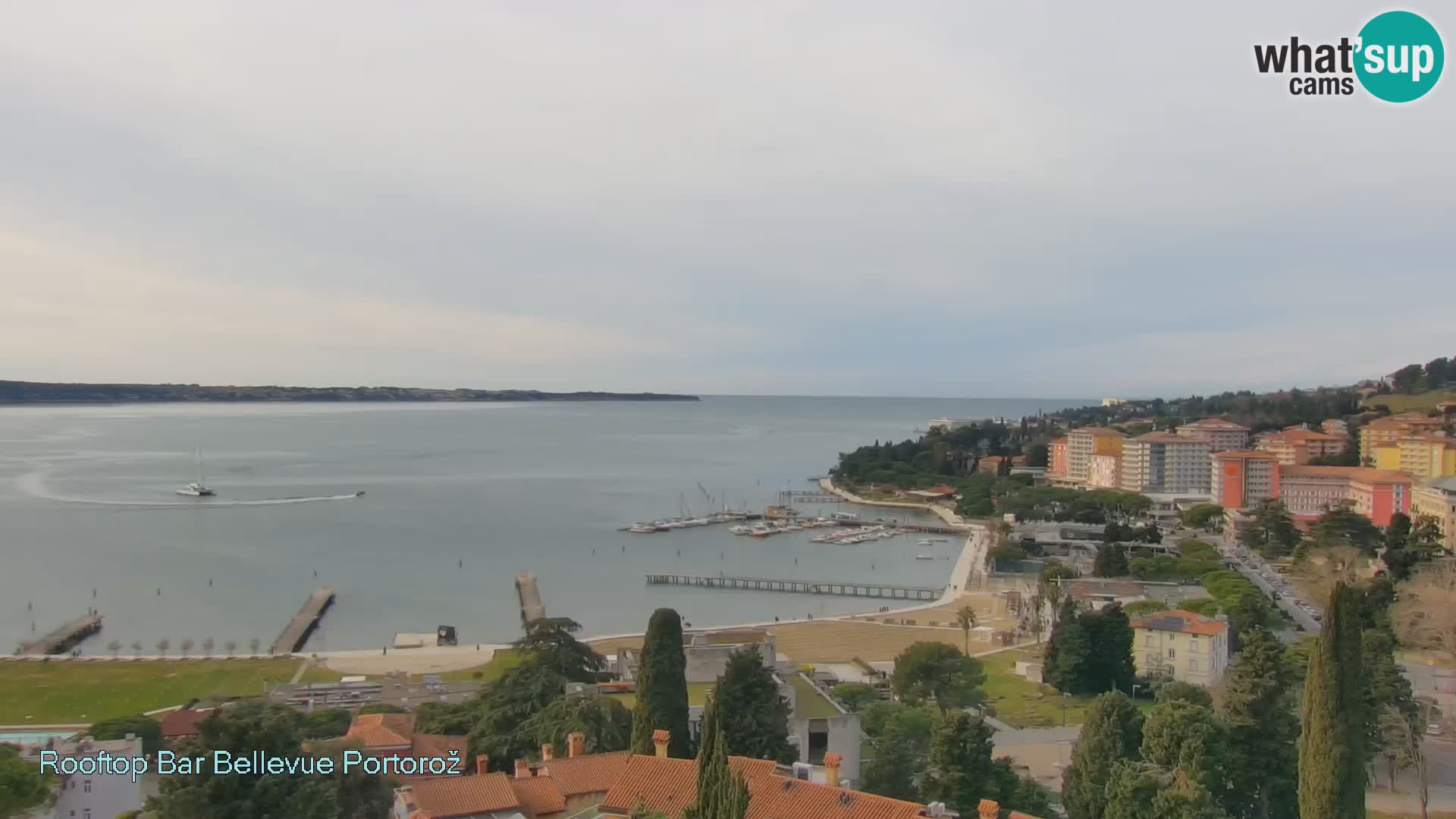 Portorož camera en vivo – Panorama Villa Bellevue