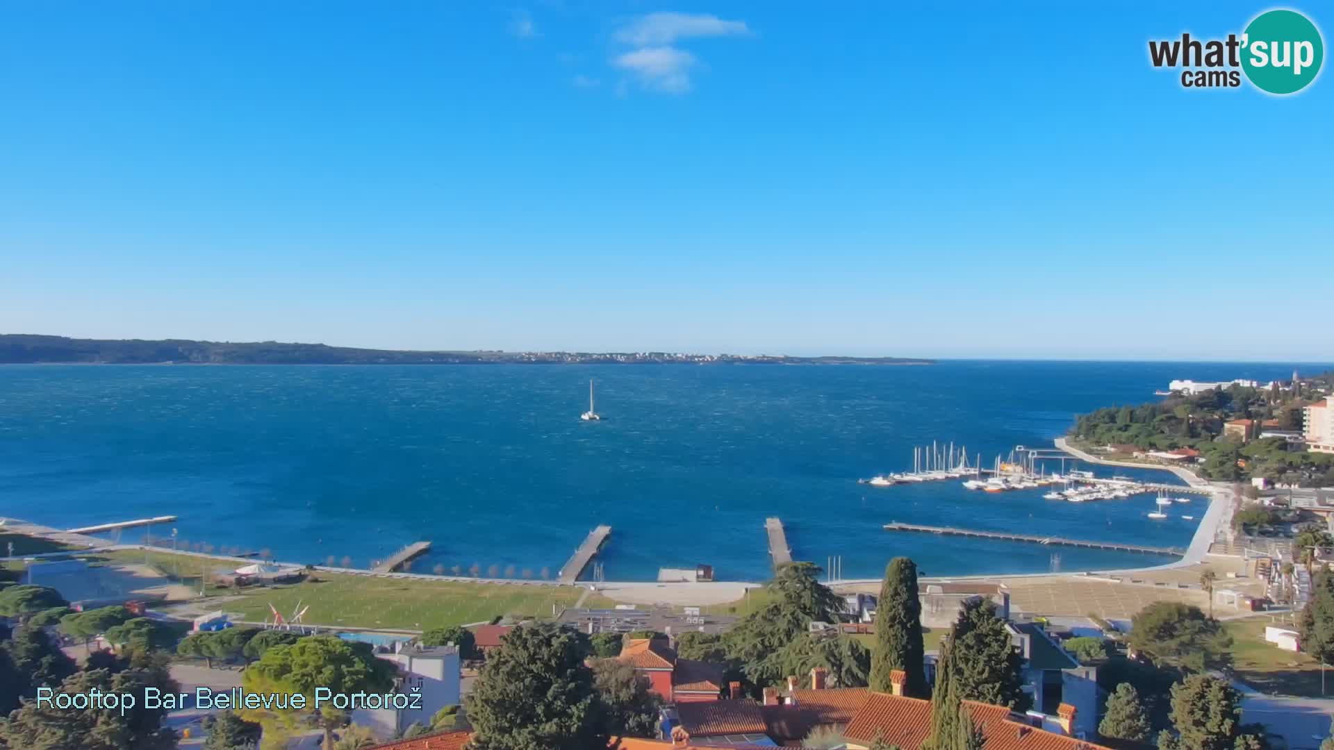 Panorama webcam Portorož – view from Villa Bellevue