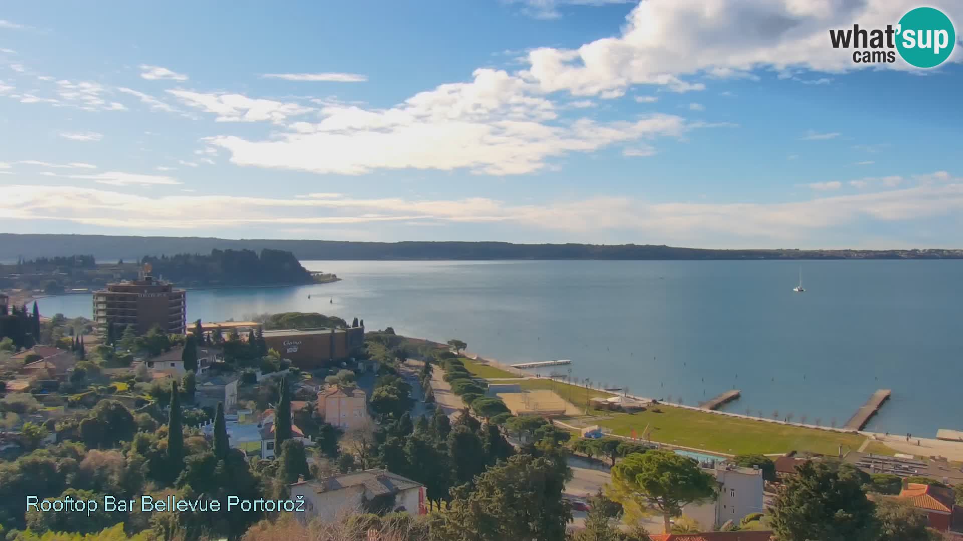 Panorama webcam Portorož – view from Villa Bellevue