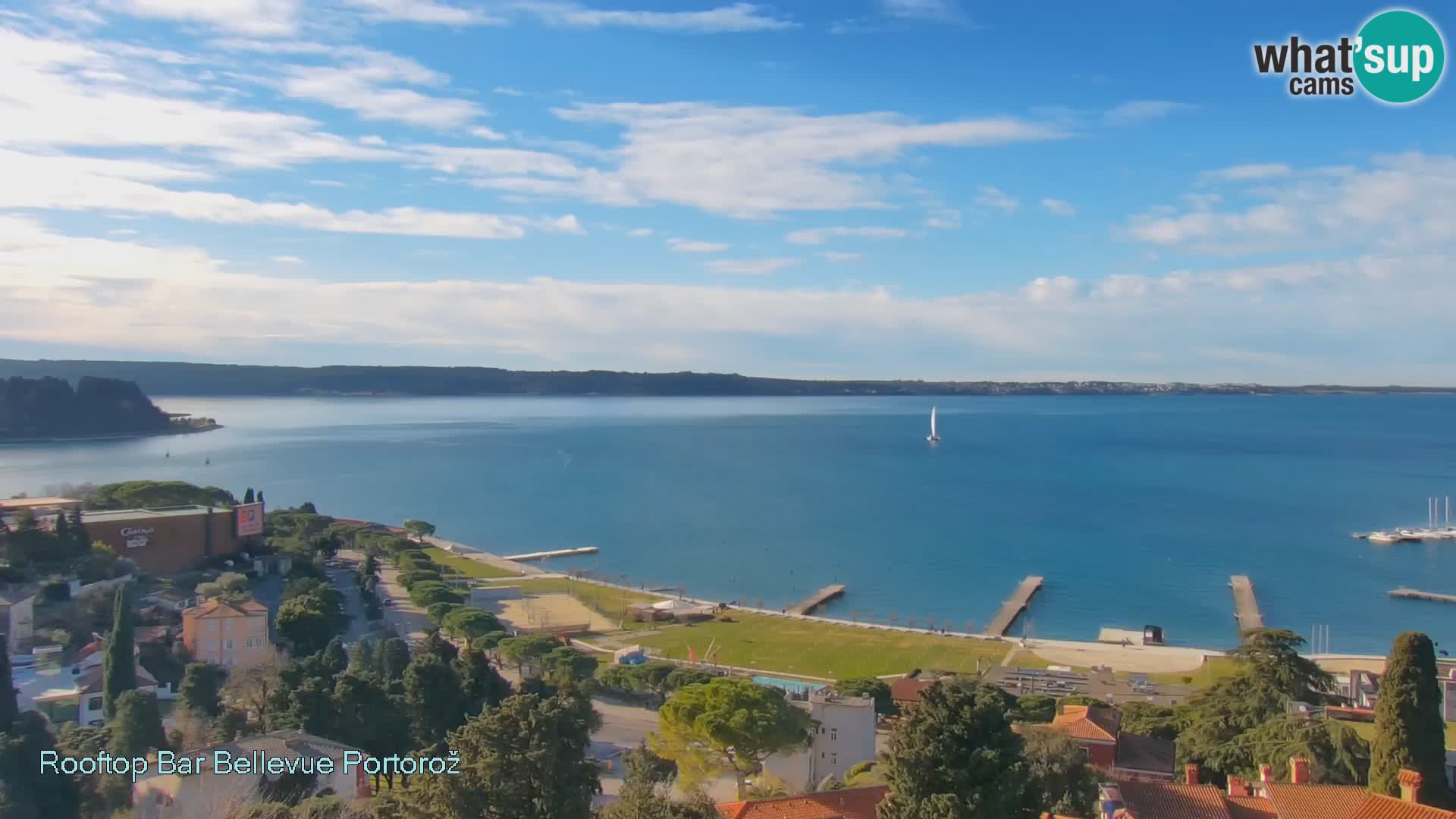 Panorama webcam Portorož – view from Villa Bellevue