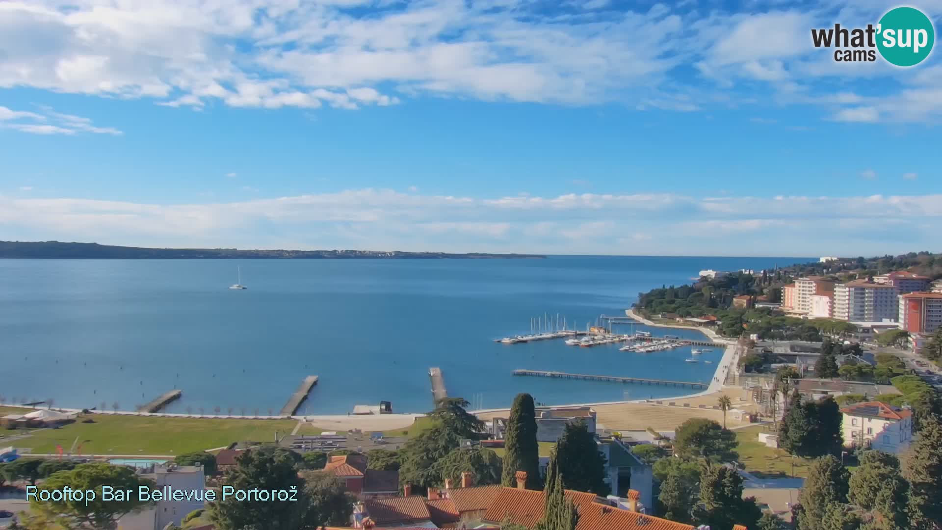 Panorama webcam Portorož – view from Villa Bellevue