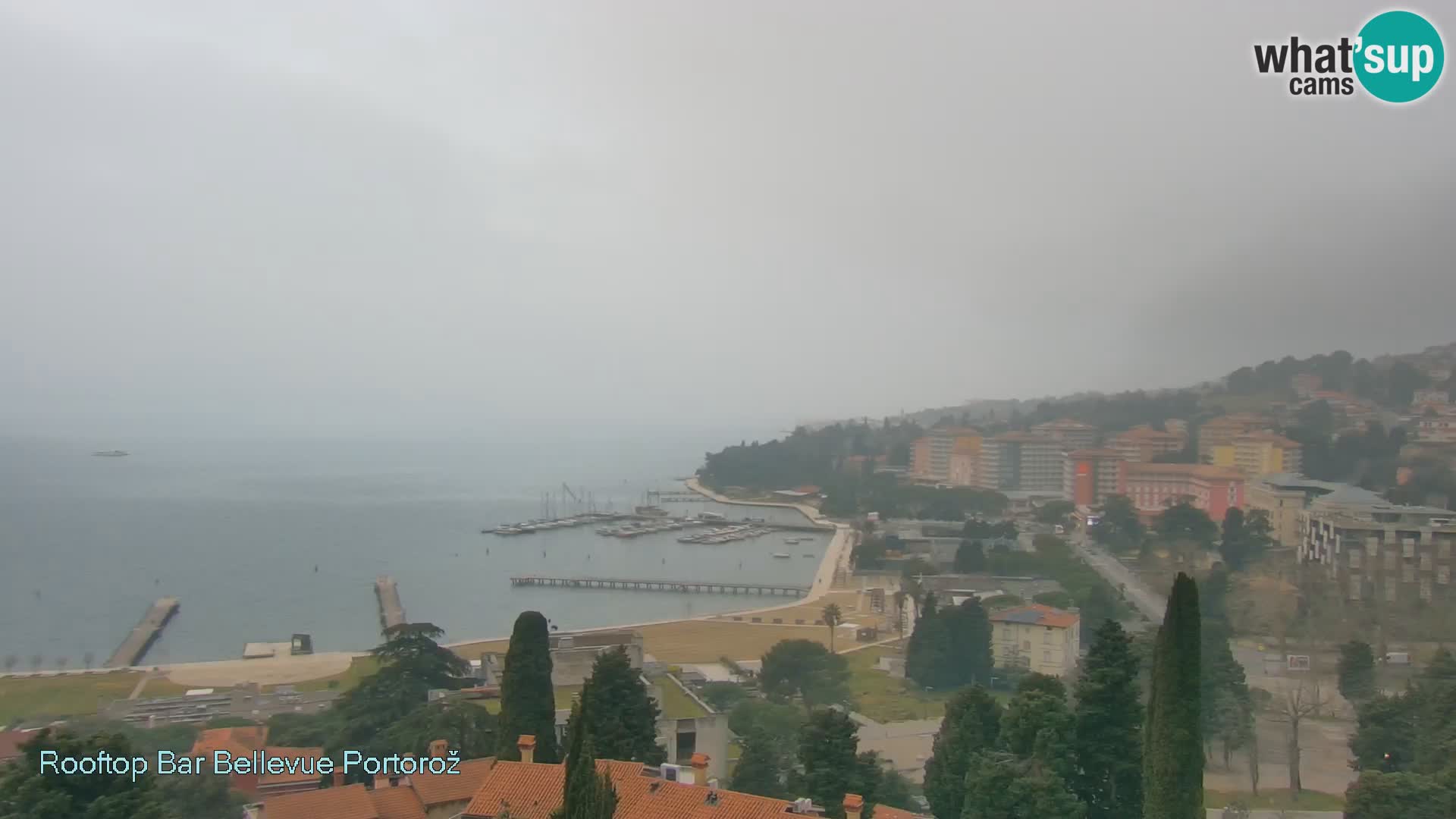 Live webcam Portorož – Panorama dalla Villa Bellevue