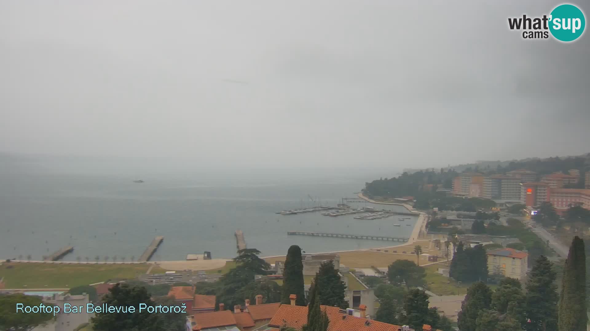 Live webcam Portorož – Panorama dalla Villa Bellevue