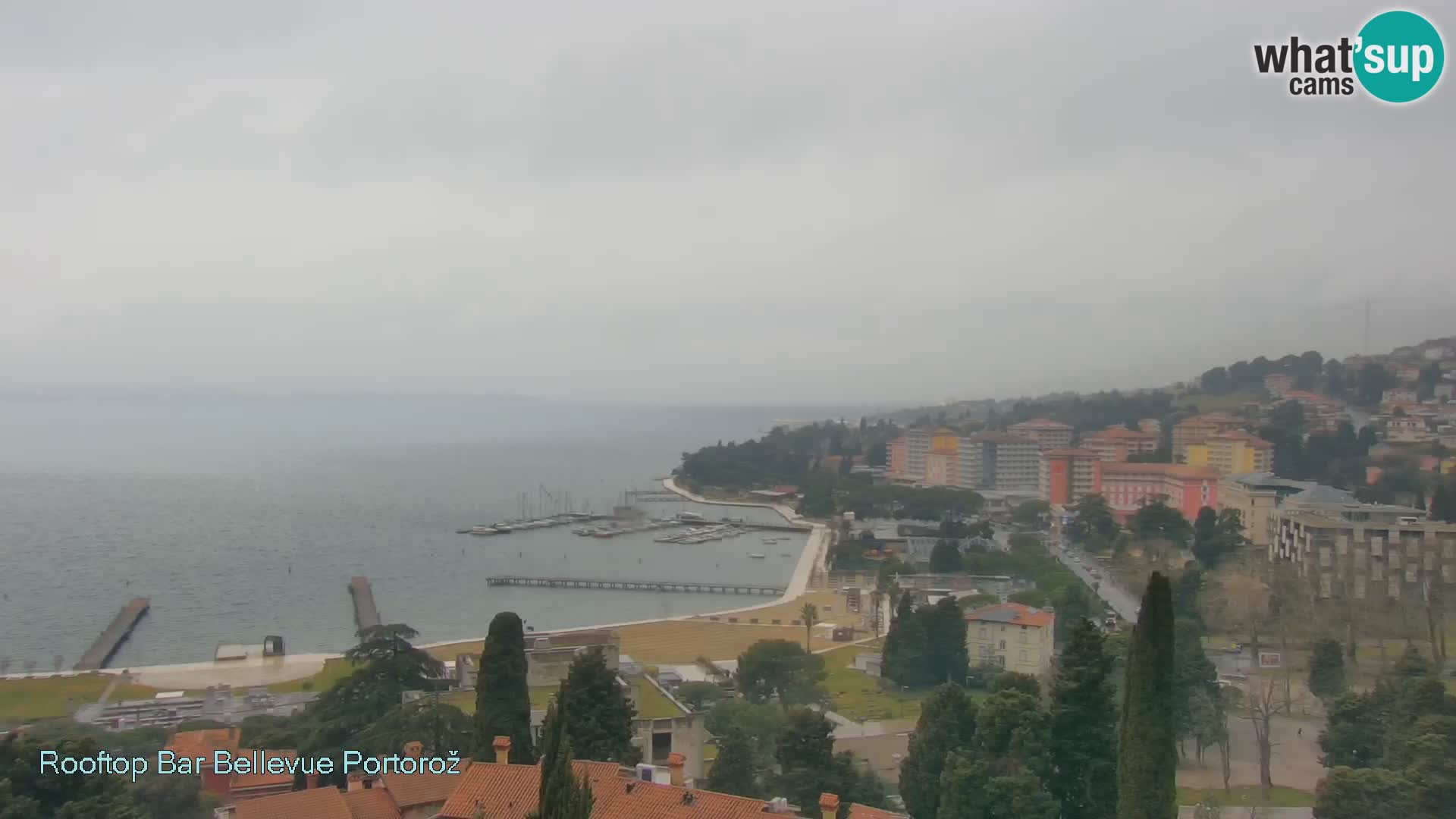 Live webcam Portorož – Panorama dalla Villa Bellevue