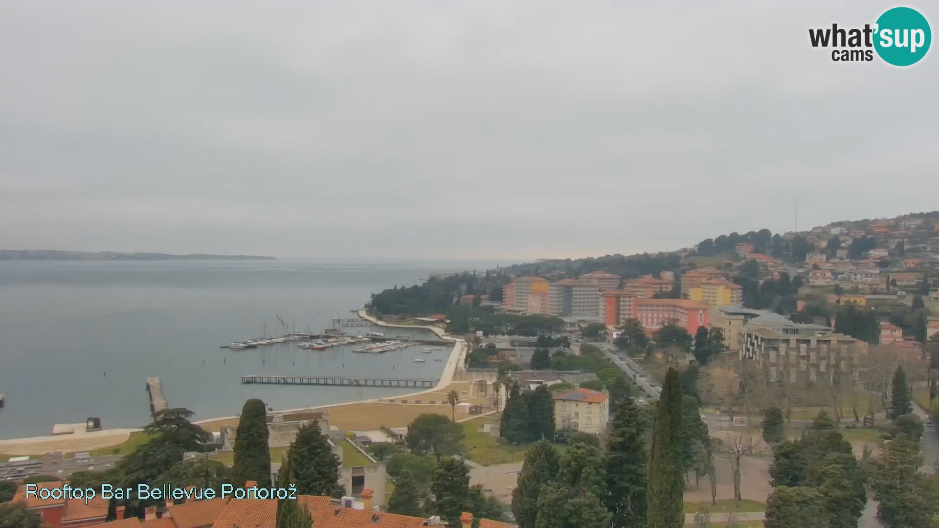 Portorož web kamera – pogled sa Villa Bellevue