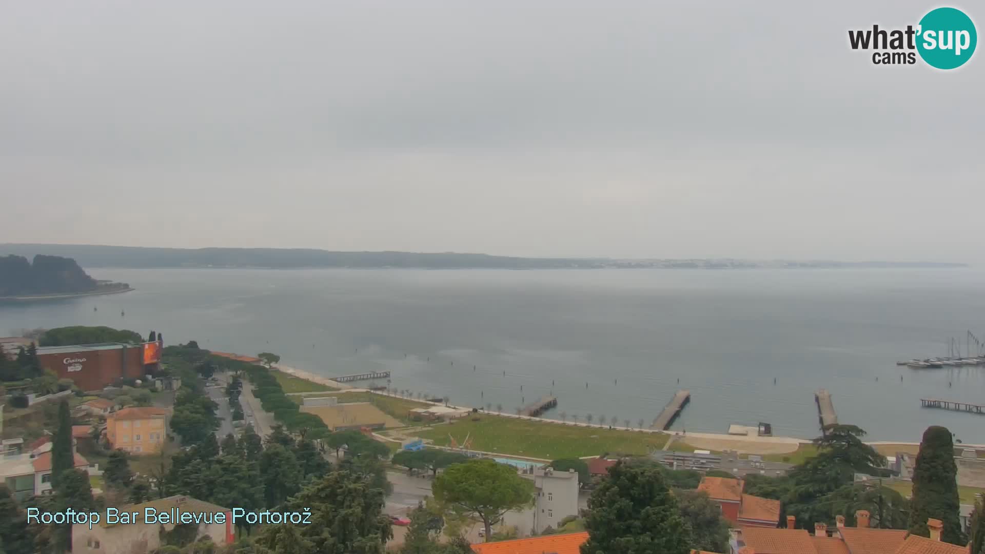 Portorož spletna kamera – pogled z Villa Bellevue