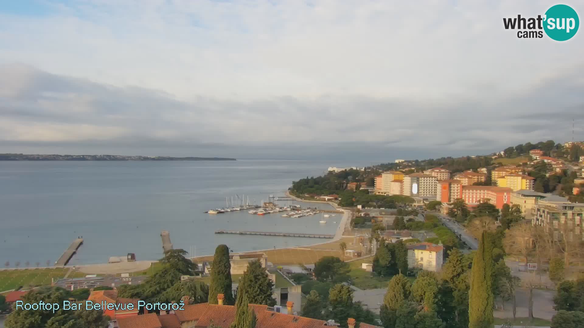 Portorož camera en vivo – Panorama Villa Bellevue