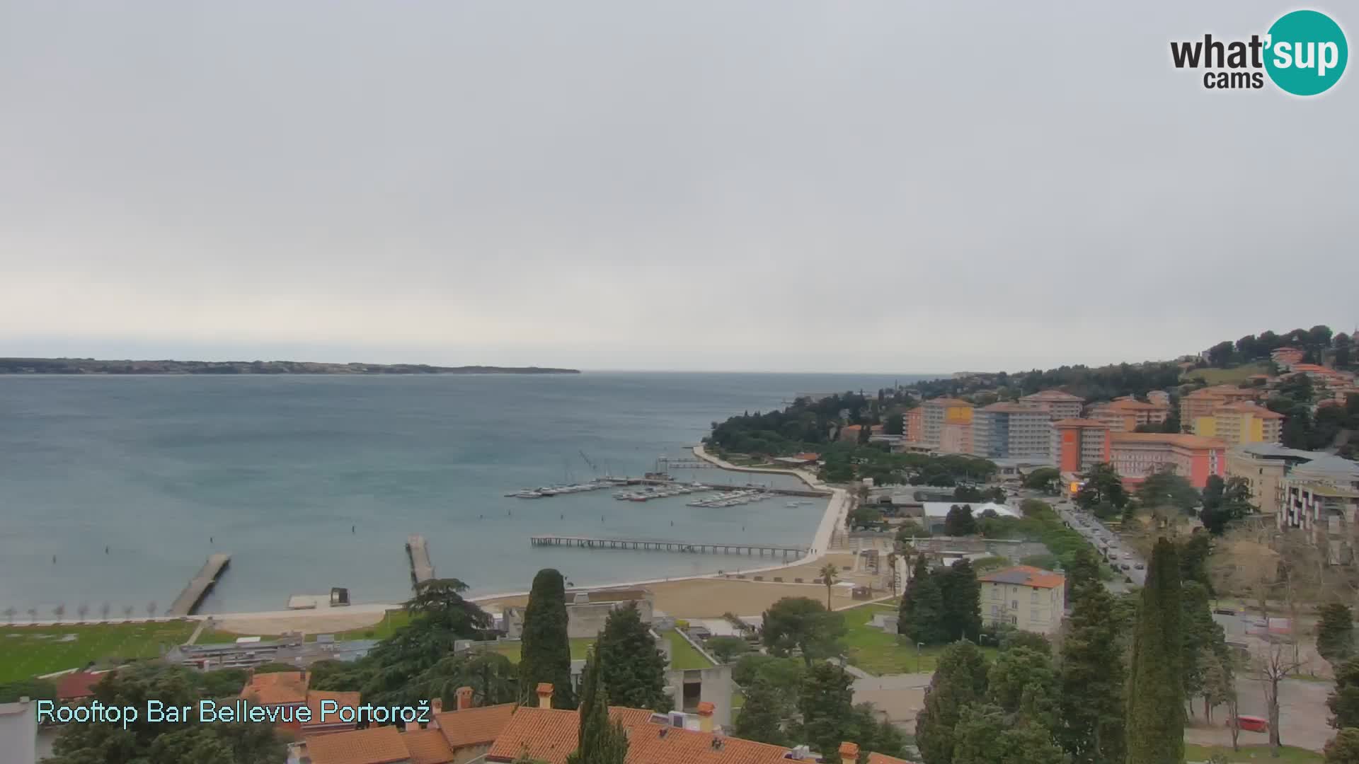 Live webcam Portorož – Panorama dalla Villa Bellevue