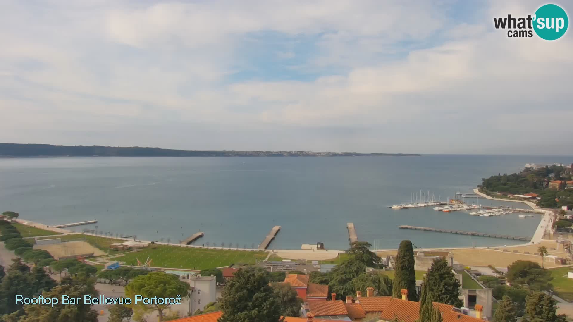 Portorož web kamera – pogled sa Villa Bellevue