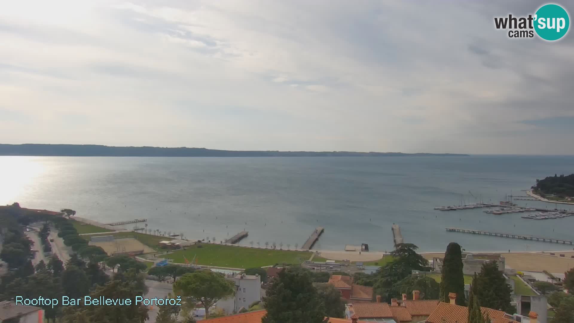 Live webcam Portorož – Panorama dalla Villa Bellevue