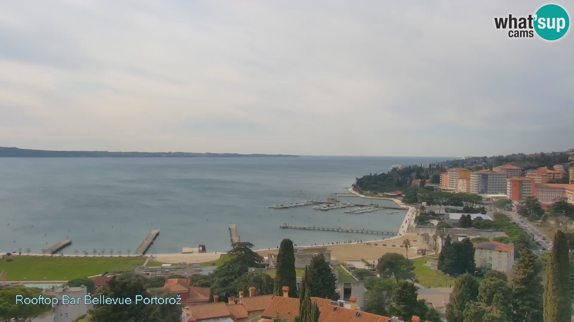 Portorož camera en vivo – Panorama Villa Bellevue