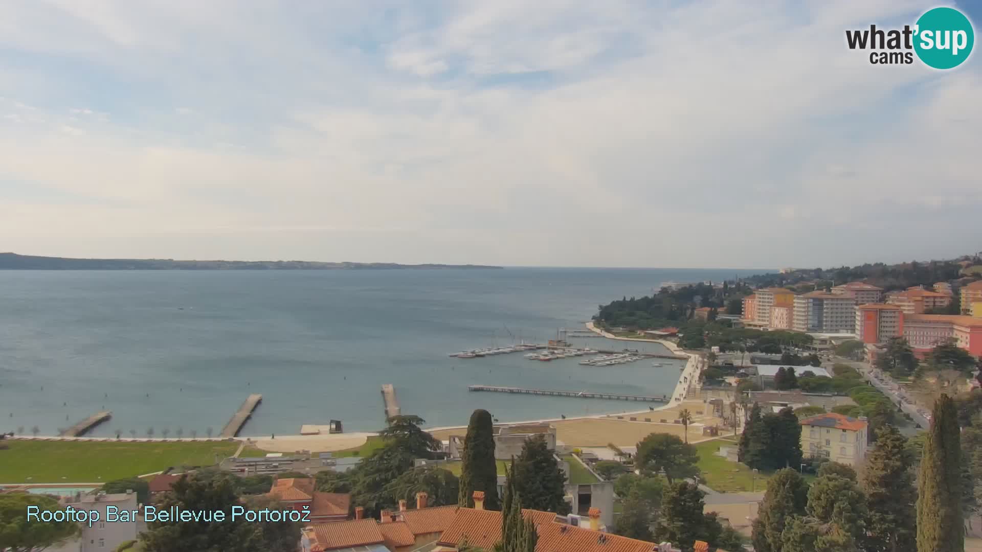 Portorož web kamera – pogled sa Villa Bellevue