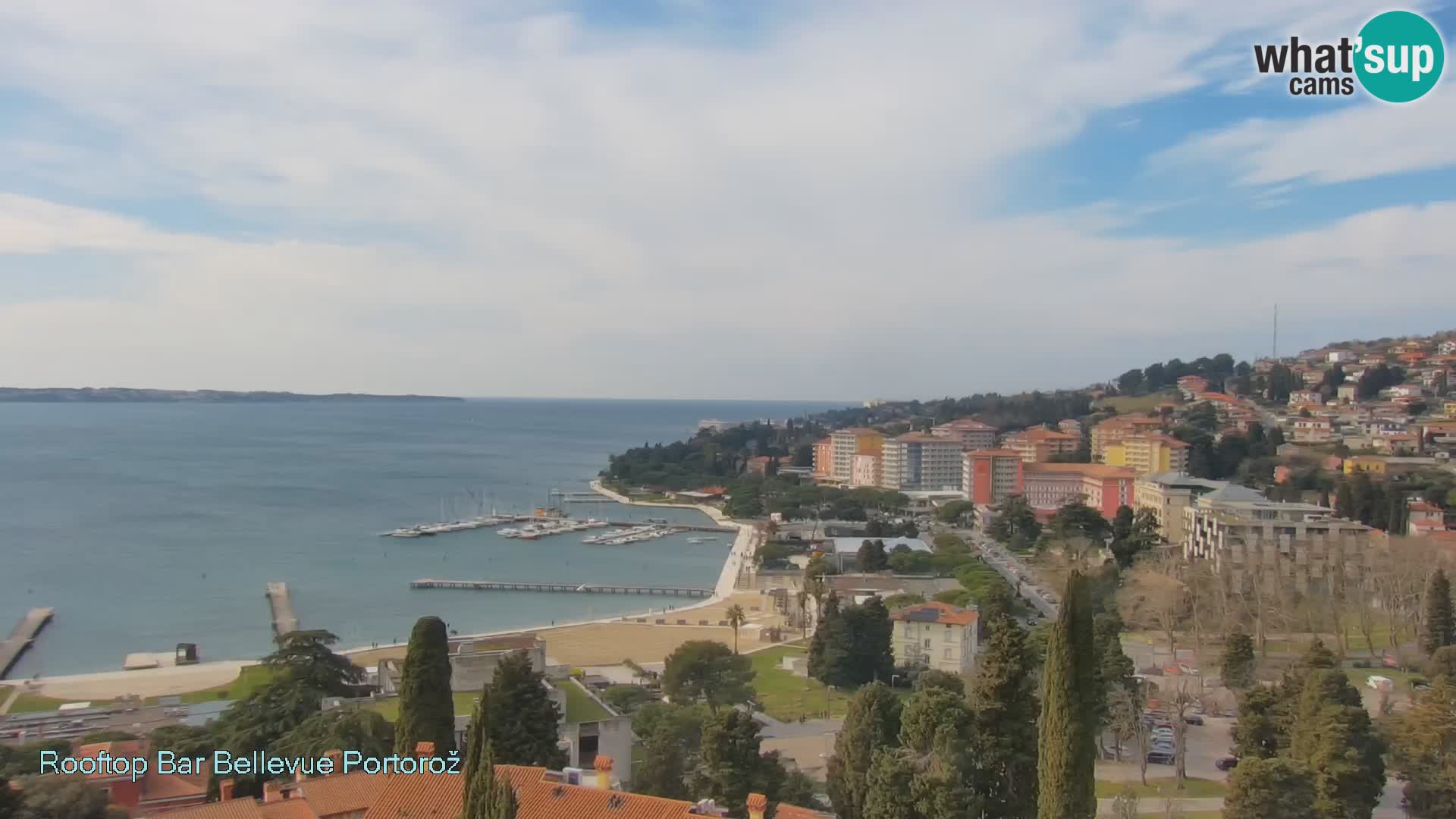 Live webcam Portorož – Panorama dalla Villa Bellevue