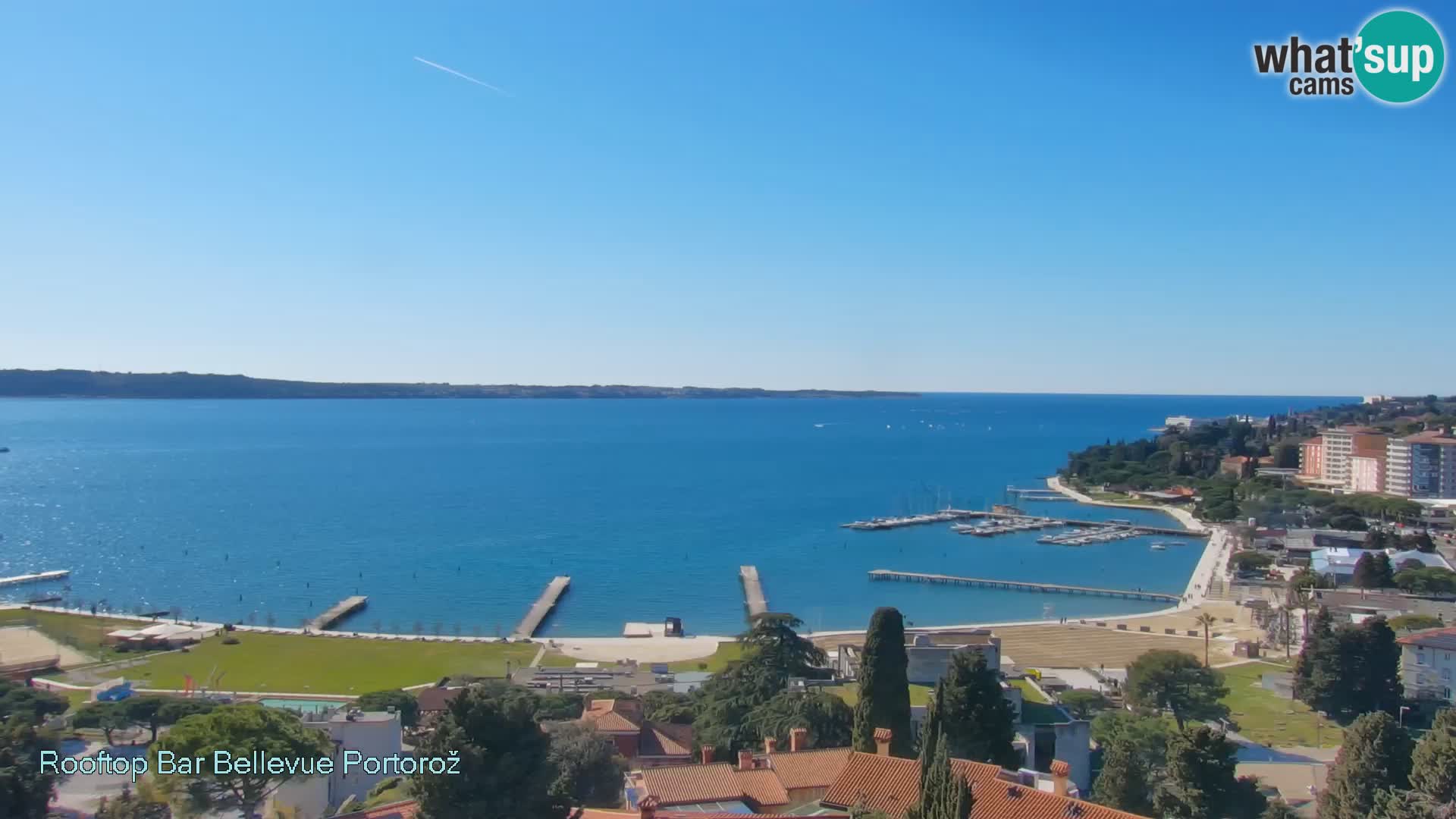 Portorož camera en vivo – Panorama Villa Bellevue