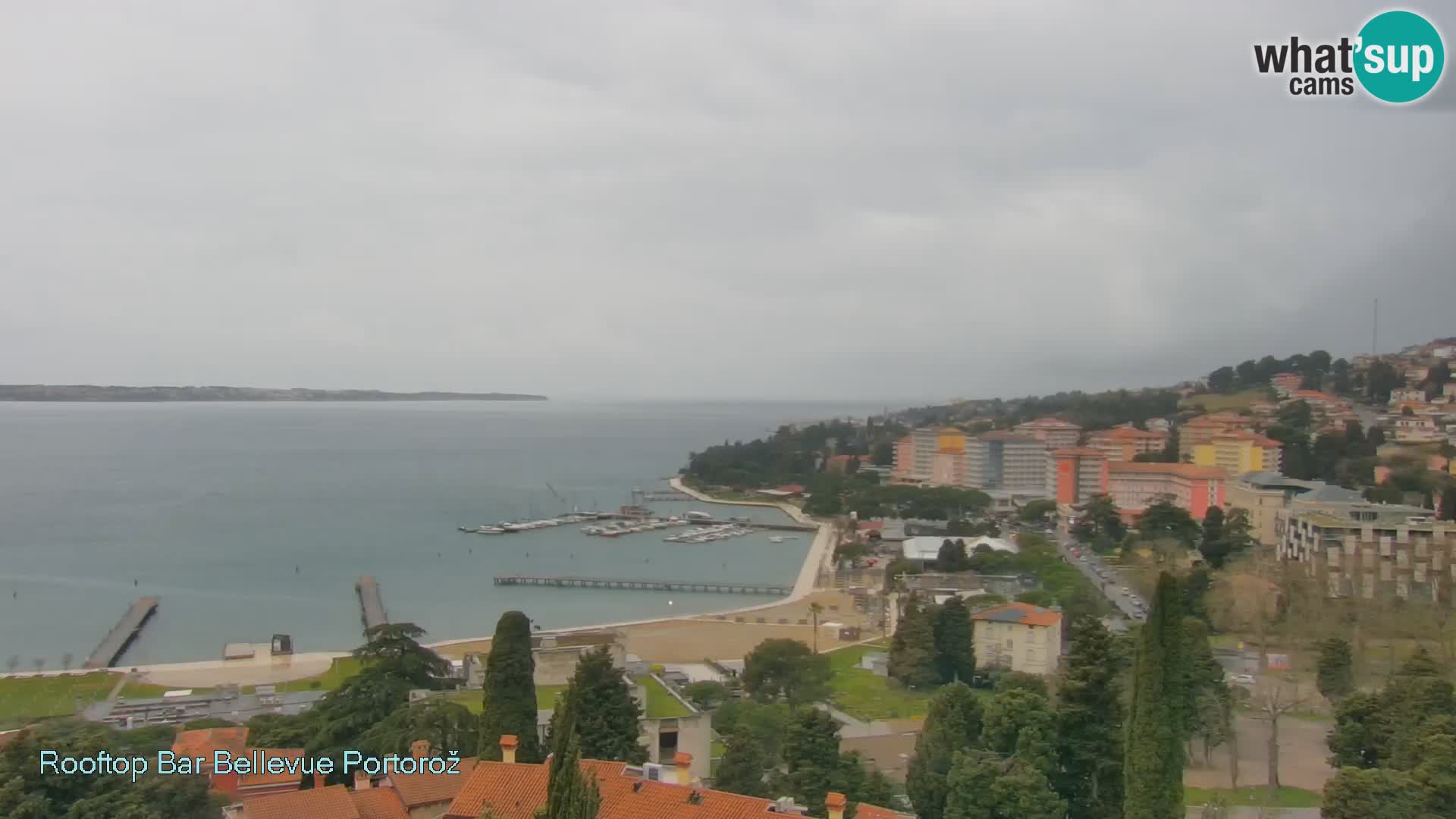 Live webcam Portorož – Panorama dalla Villa Bellevue