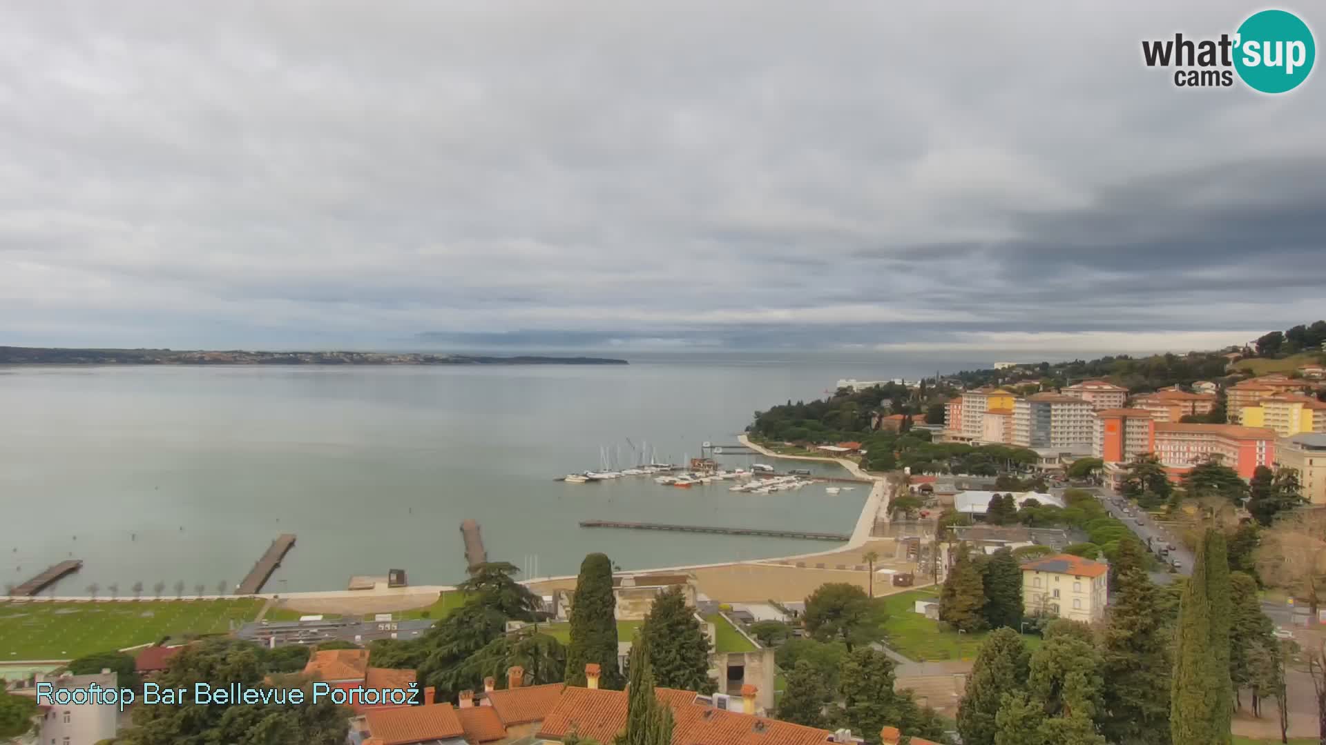 Portorož web kamera – pogled sa Villa Bellevue