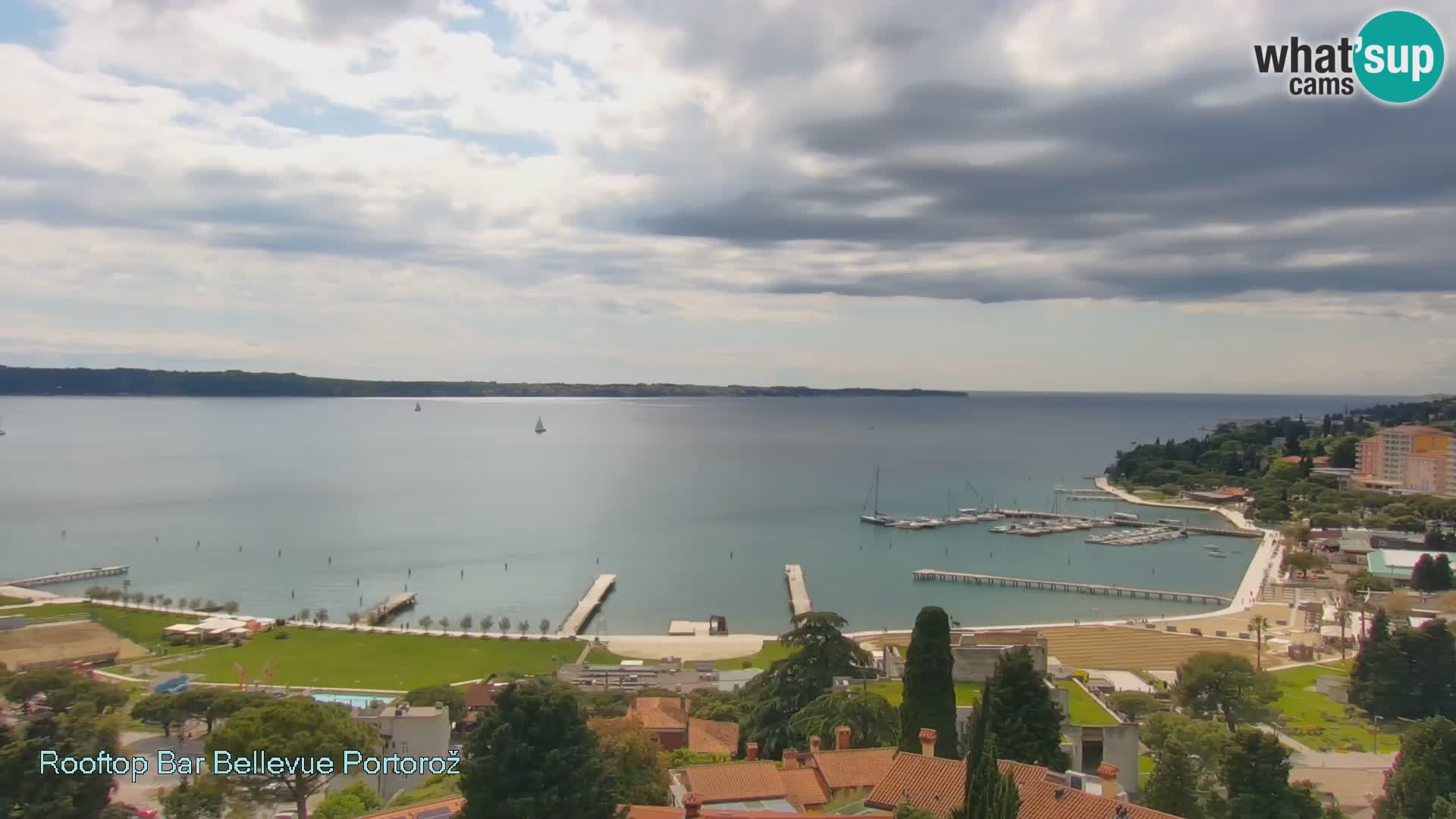 Portorož web kamera – pogled sa Villa Bellevue