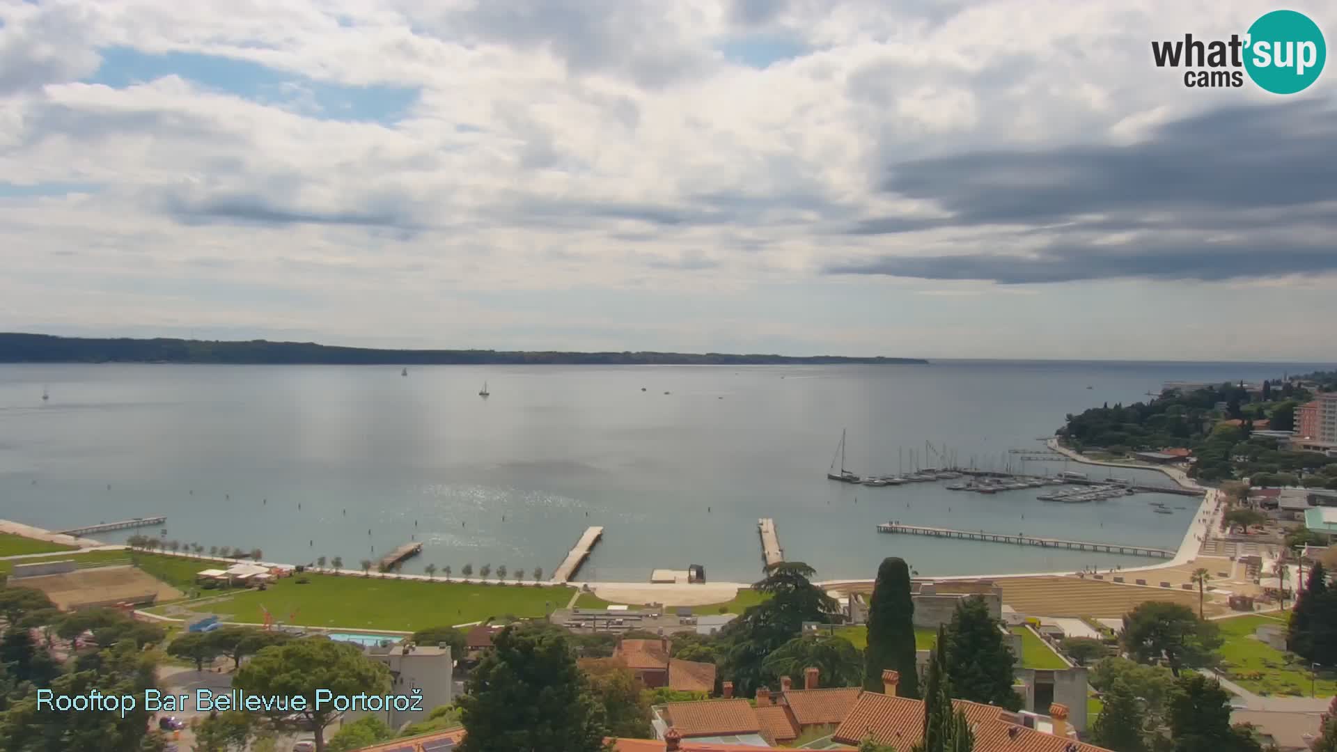 Portorož camera en vivo – Panorama Villa Bellevue