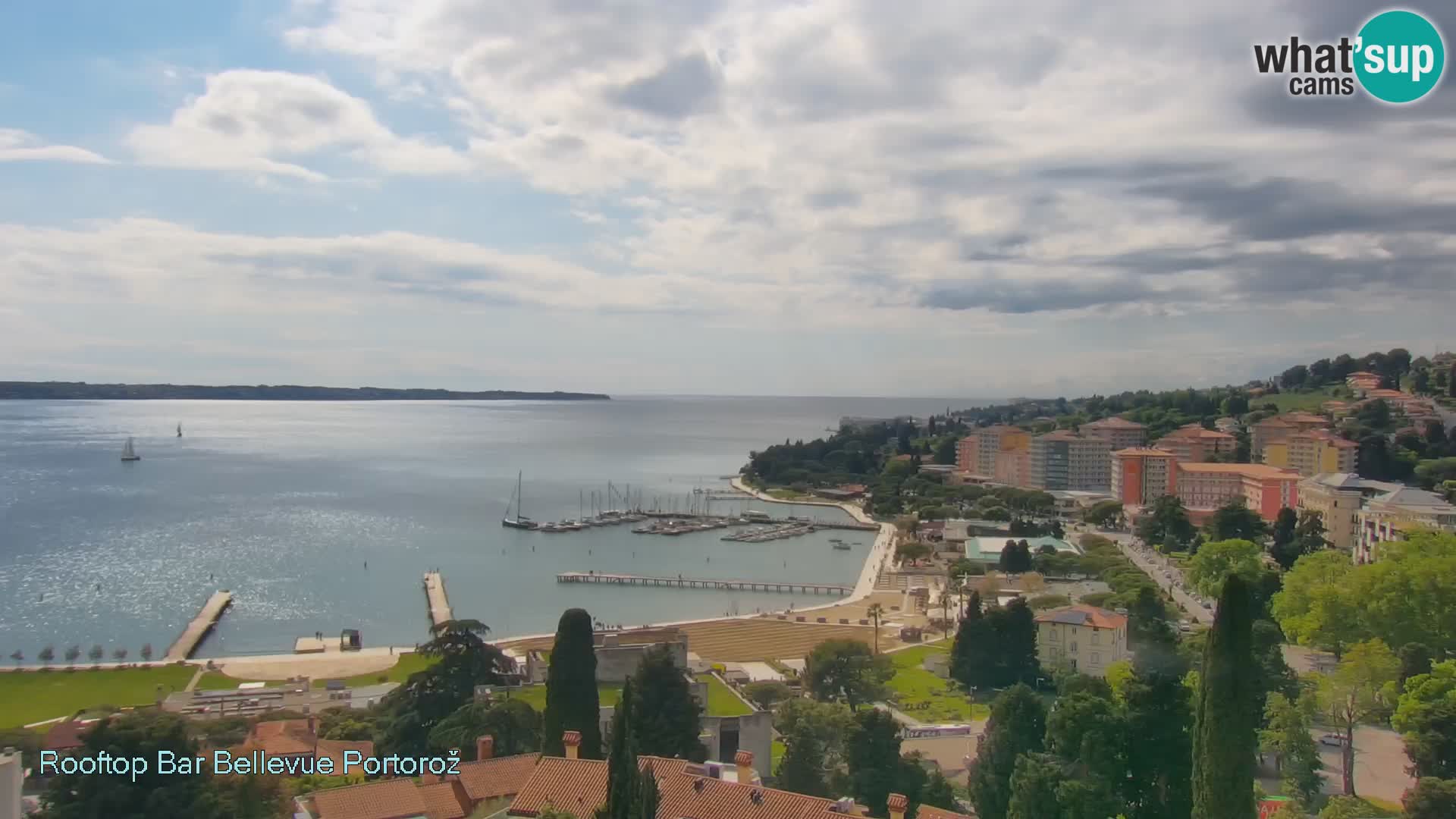 Portorož web kamera – pogled sa Villa Bellevue