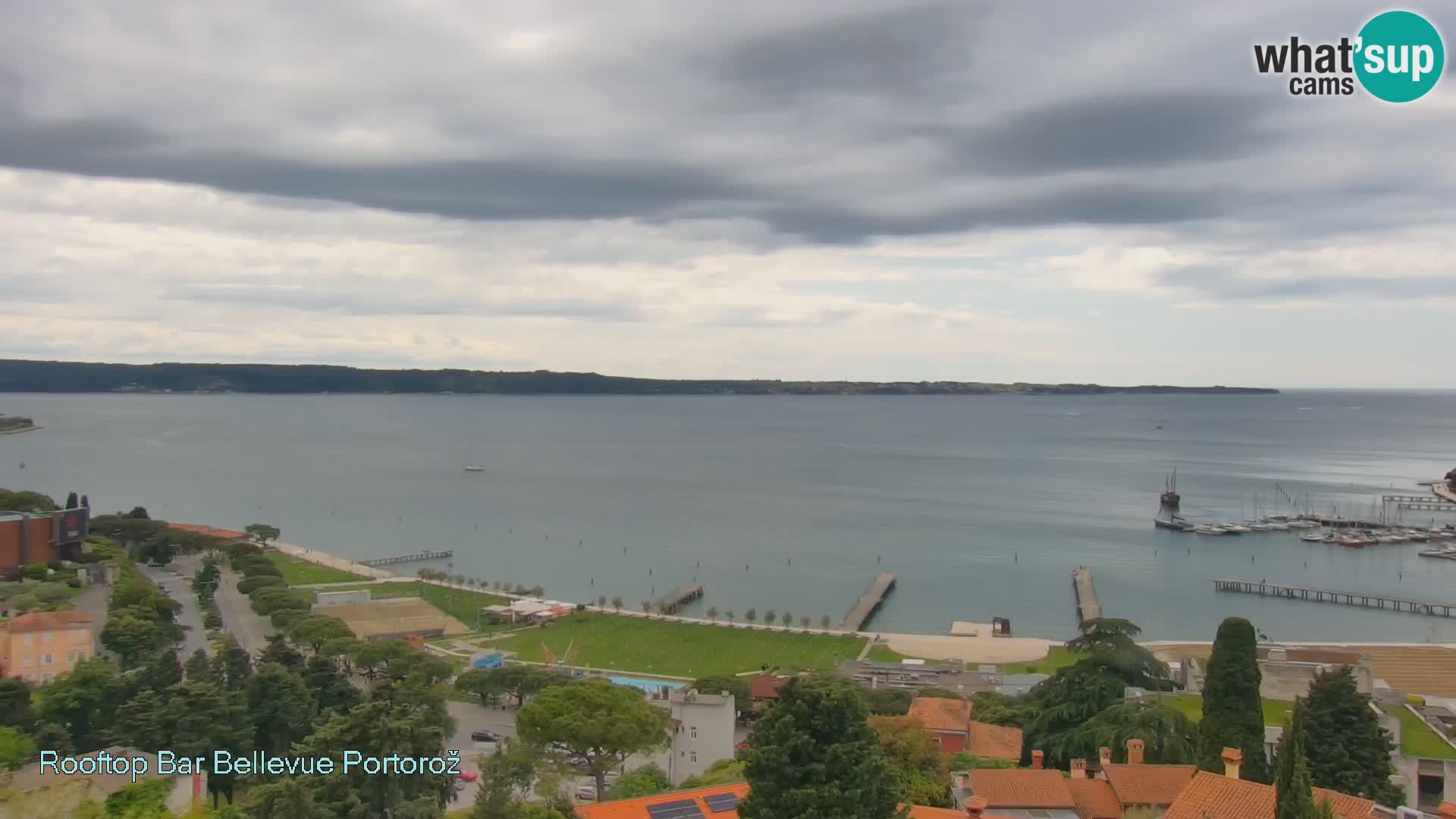 Live webcam Portorož – Panorama dalla Villa Bellevue