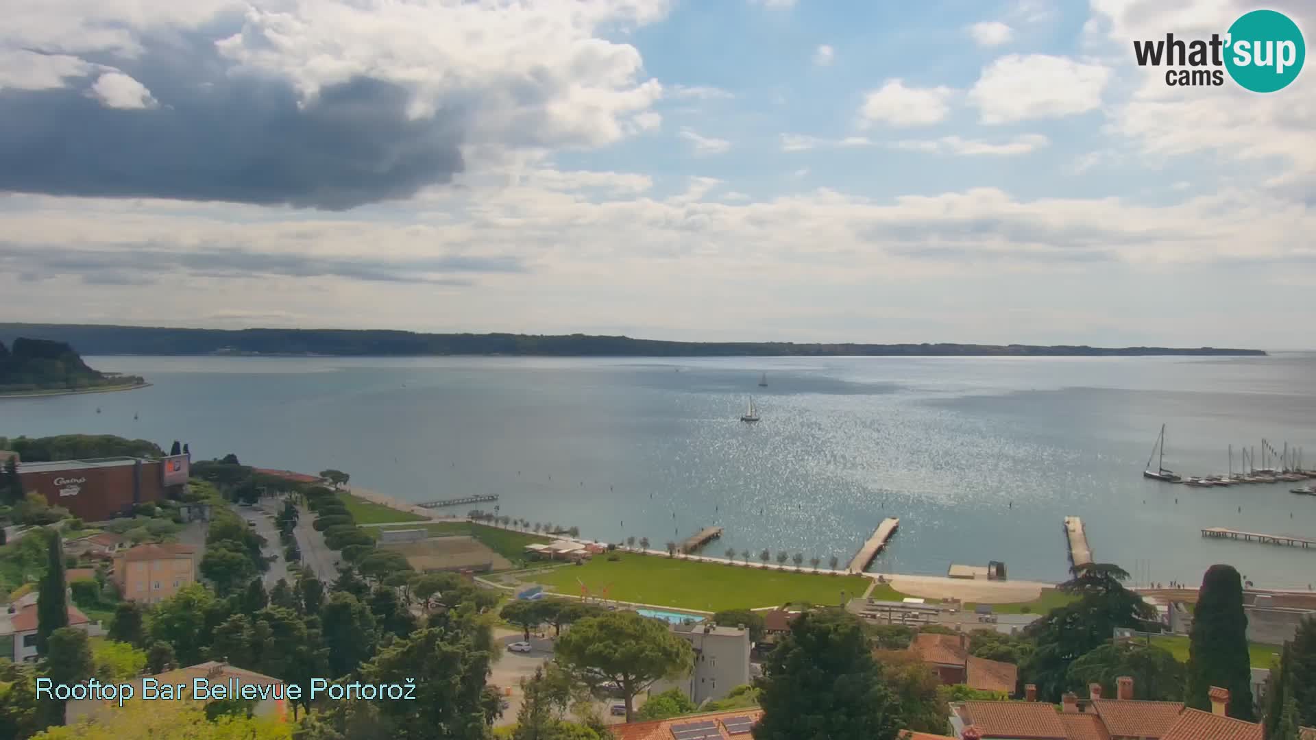 Panorama webcam Portorož – view from Villa Bellevue
