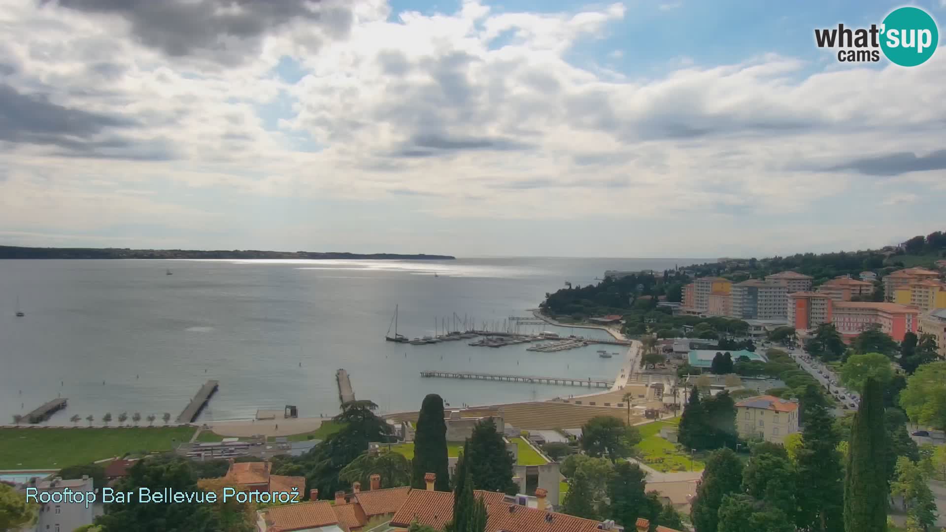 Portorož camera en vivo – Panorama Villa Bellevue